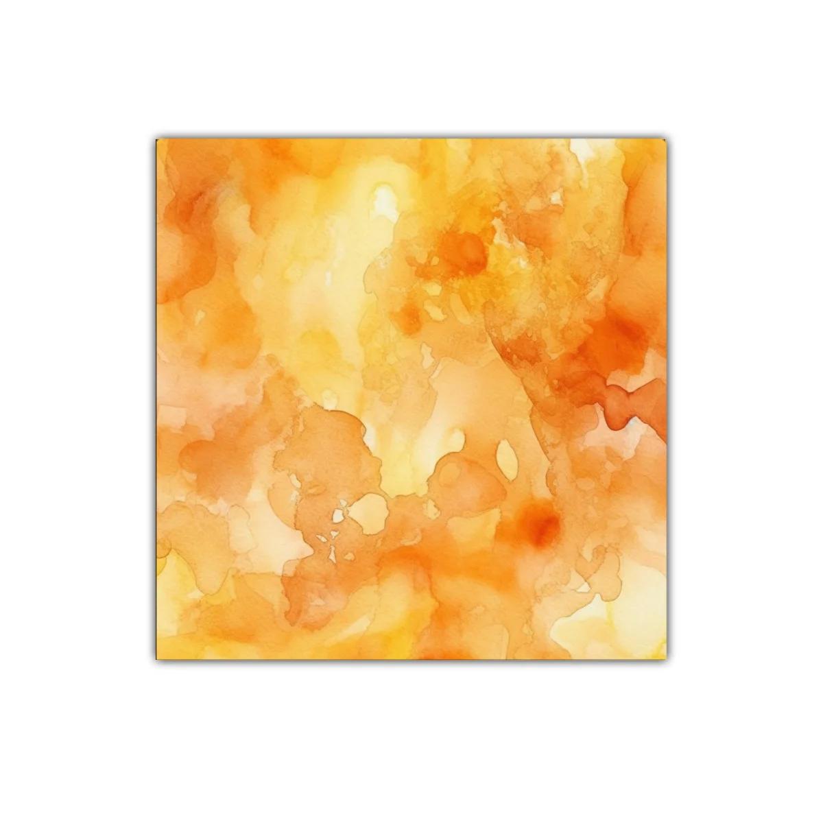 Cuadro decorativo con tonos cálidos y vibrantes en tonos naranjas