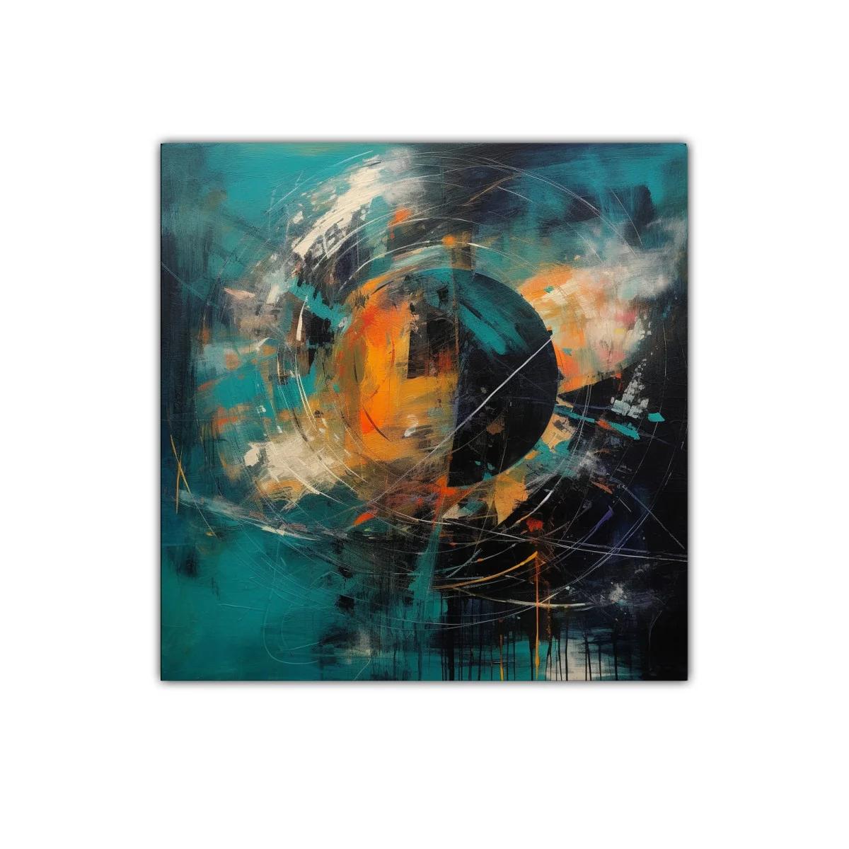 Composición abstracta con explosión de colores vibrantes — imagen principal