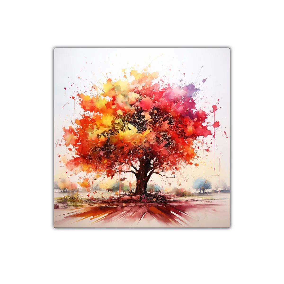 Impresionante árbol vibrante con colores cálidos y vivos — imagen principal