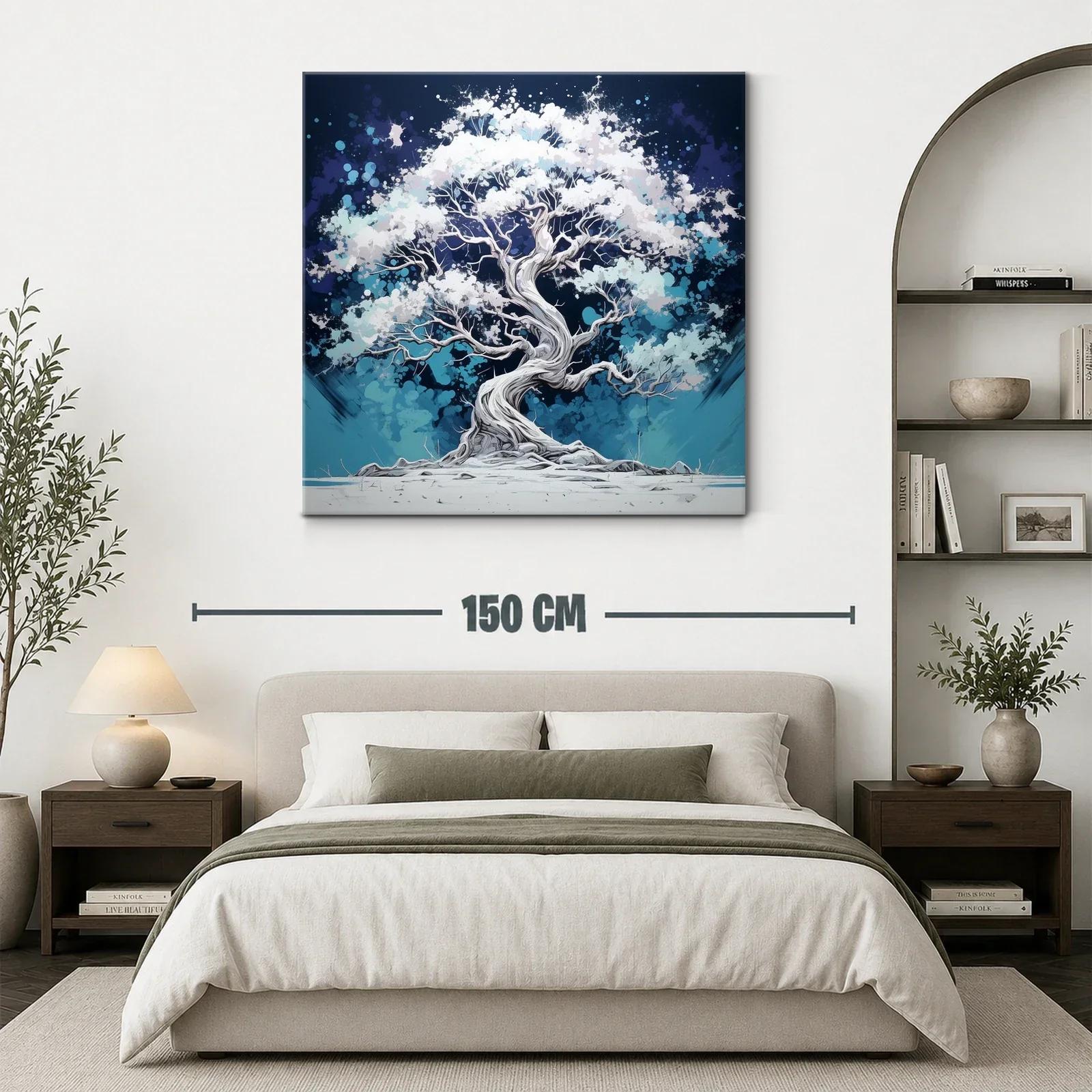 Árbol mágico en tonos azulados y blancos — miniatura 3