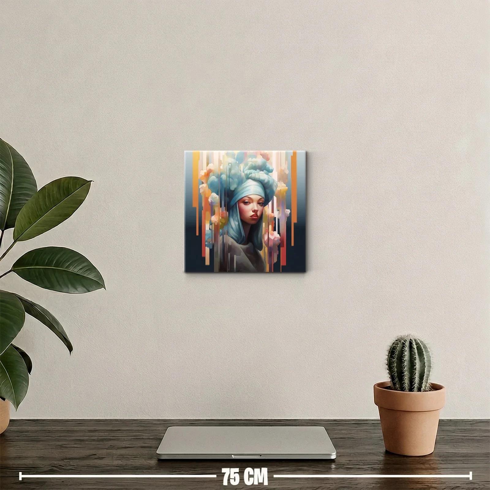 Retrato femenino con turbante y atmósfera etérea — miniatura 2
