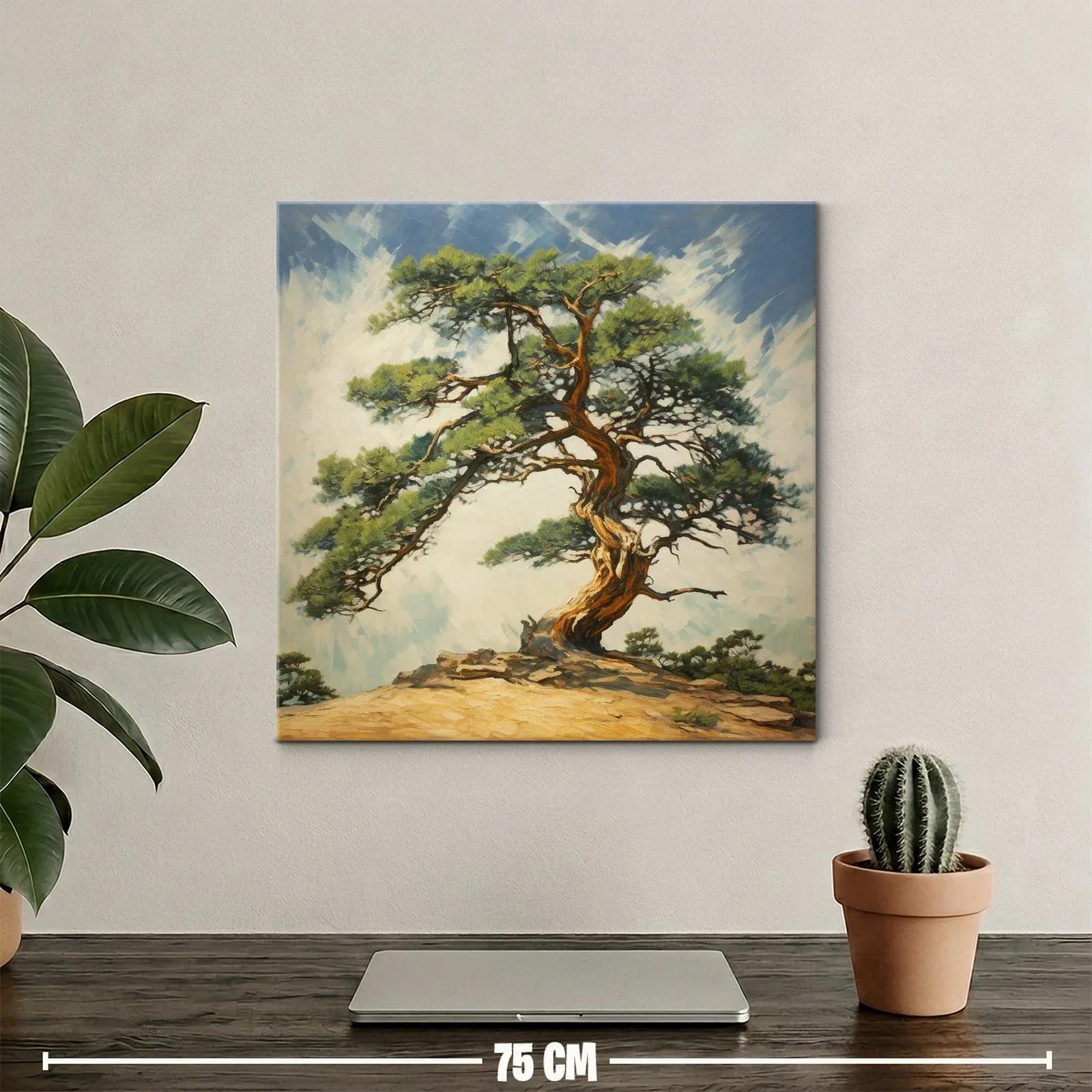 Árbol centenario en paisaje sereno y natural — miniatura 2