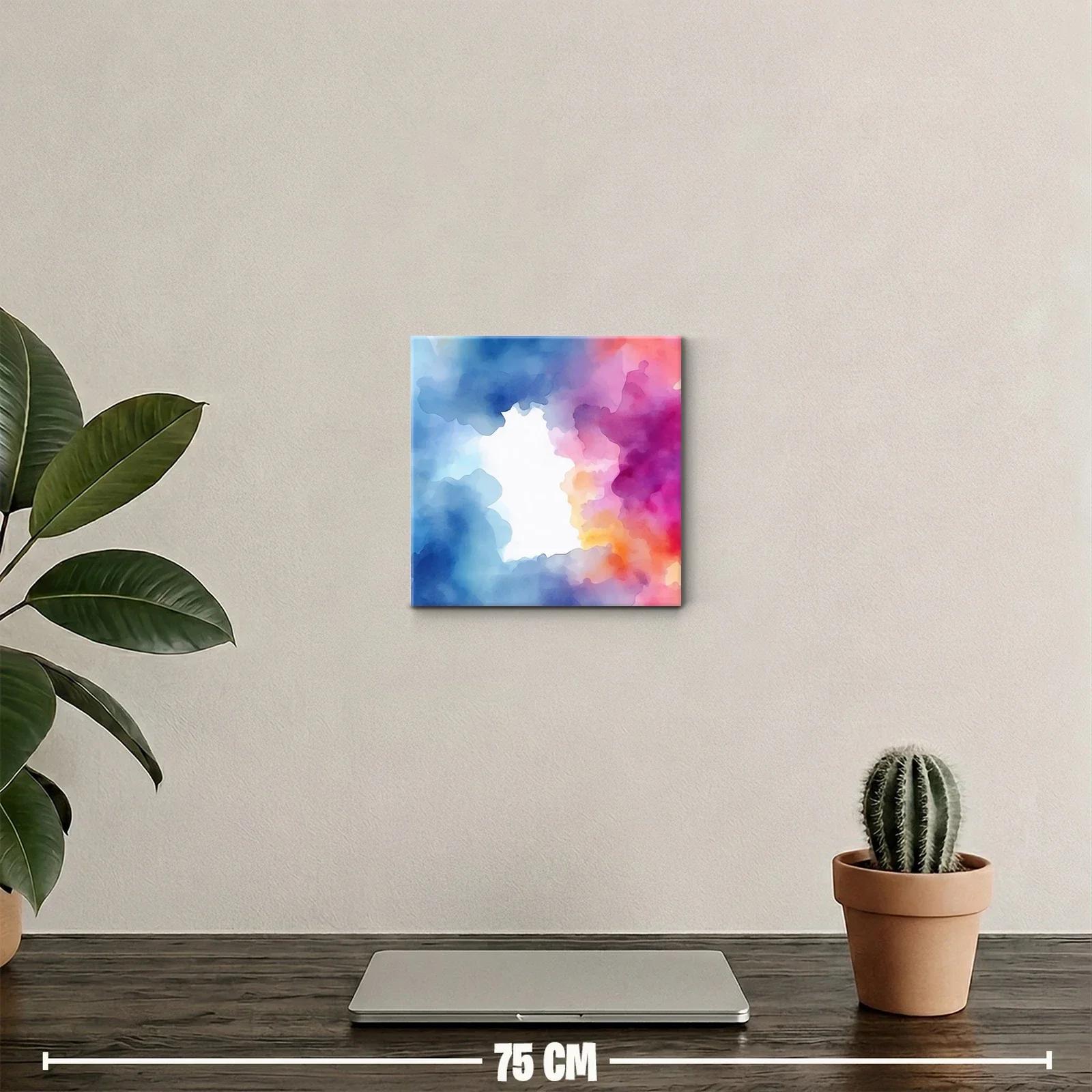 Composición abstracta en tonos vibrantes y frescos — miniatura 2