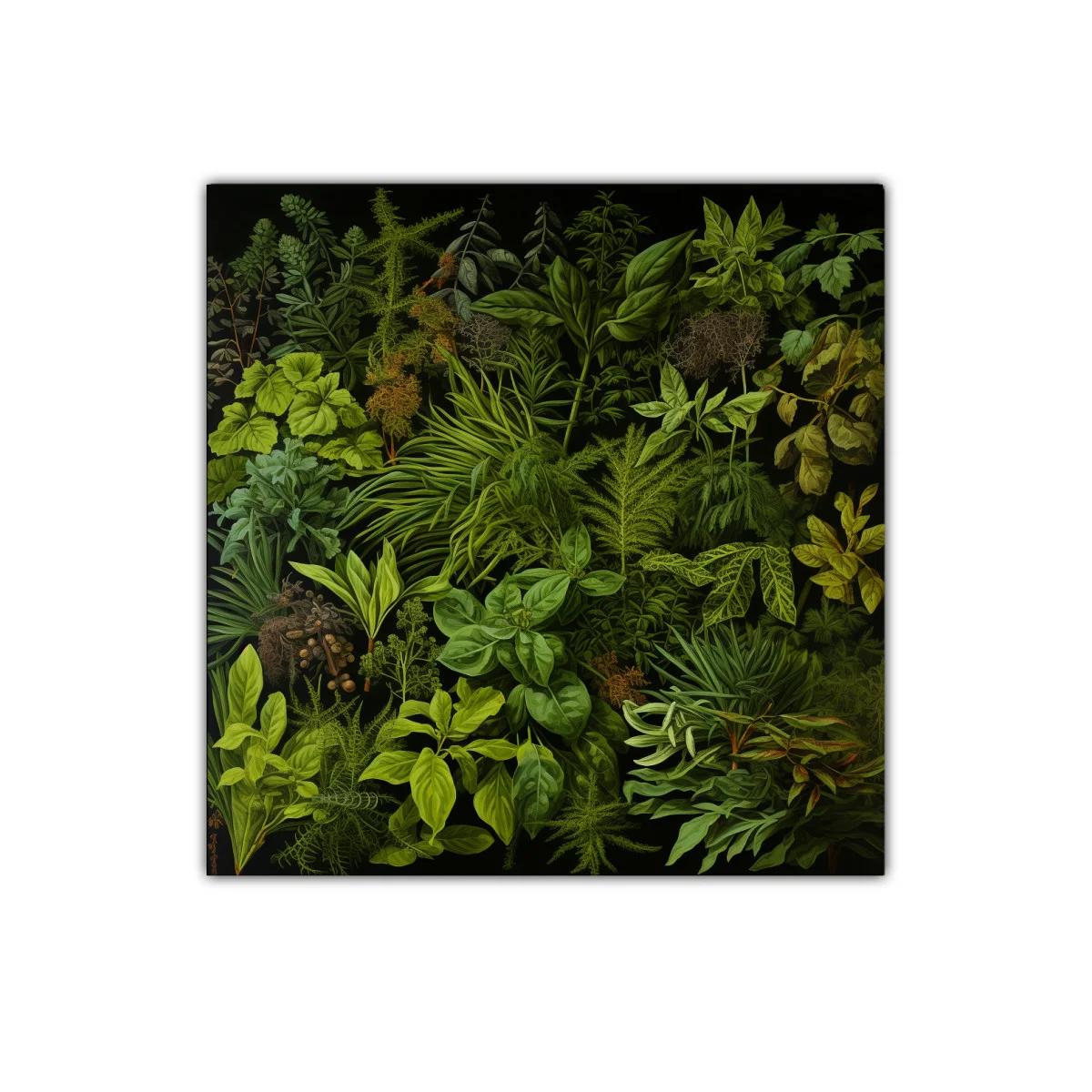 Naturaleza exuberante en tonos verdes vibrantes para decorar — imagen principal