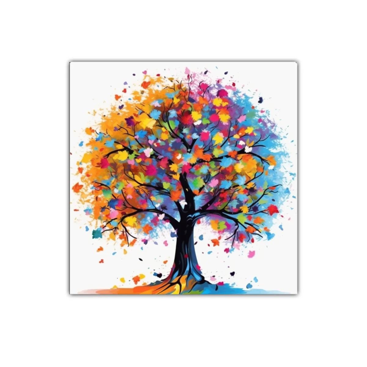 Árbol multicolor lleno de vida y energía vibrante — imagen principal
