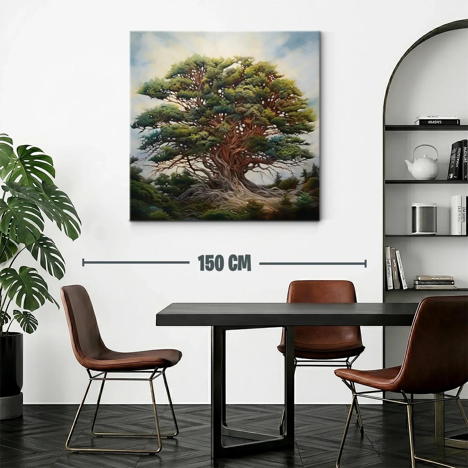 Majestuoso árbol con follaje exuberante y raíces entrelazadas — miniatura 2