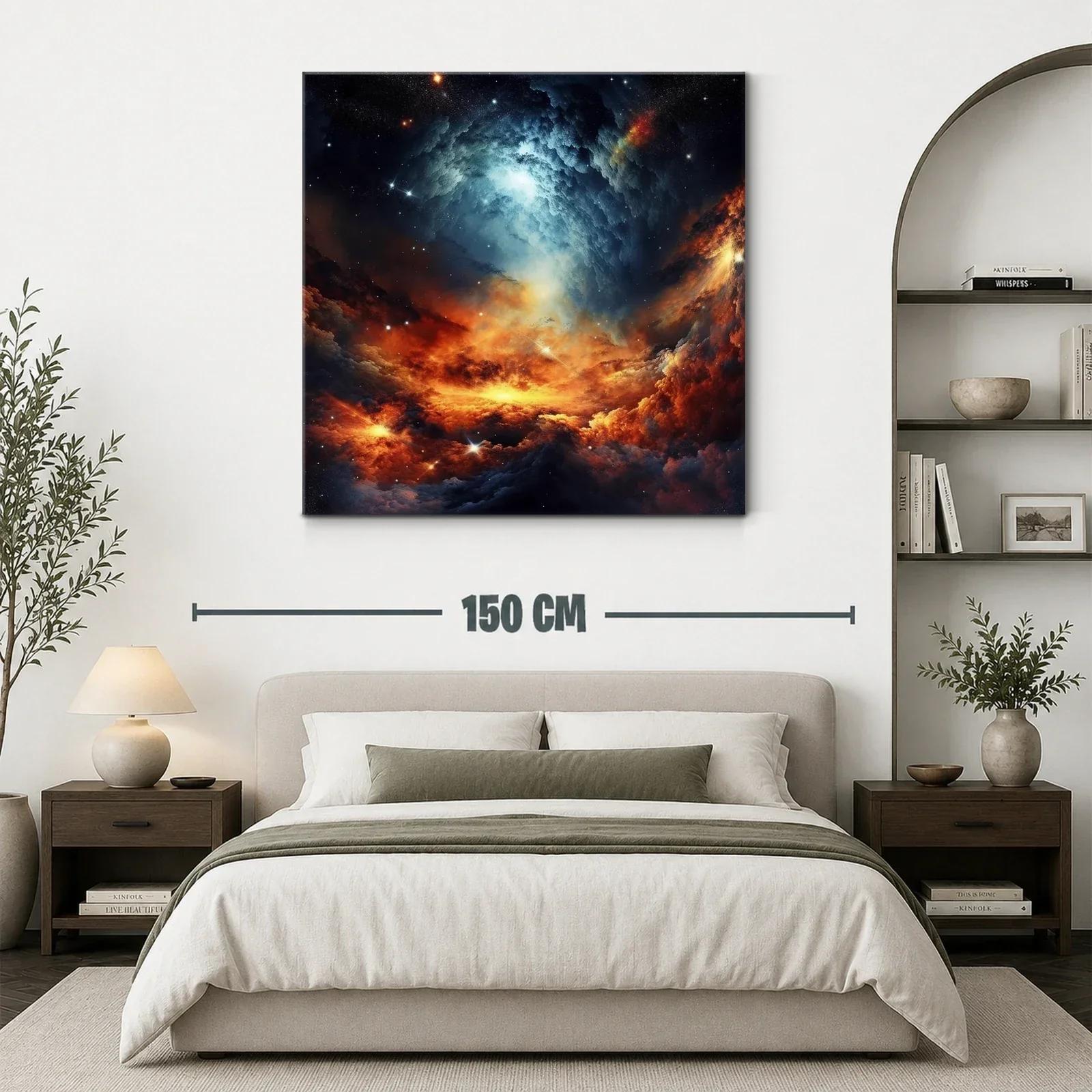 Galaxia en Llamas con Espirales de Luz Brillante — miniatura 3