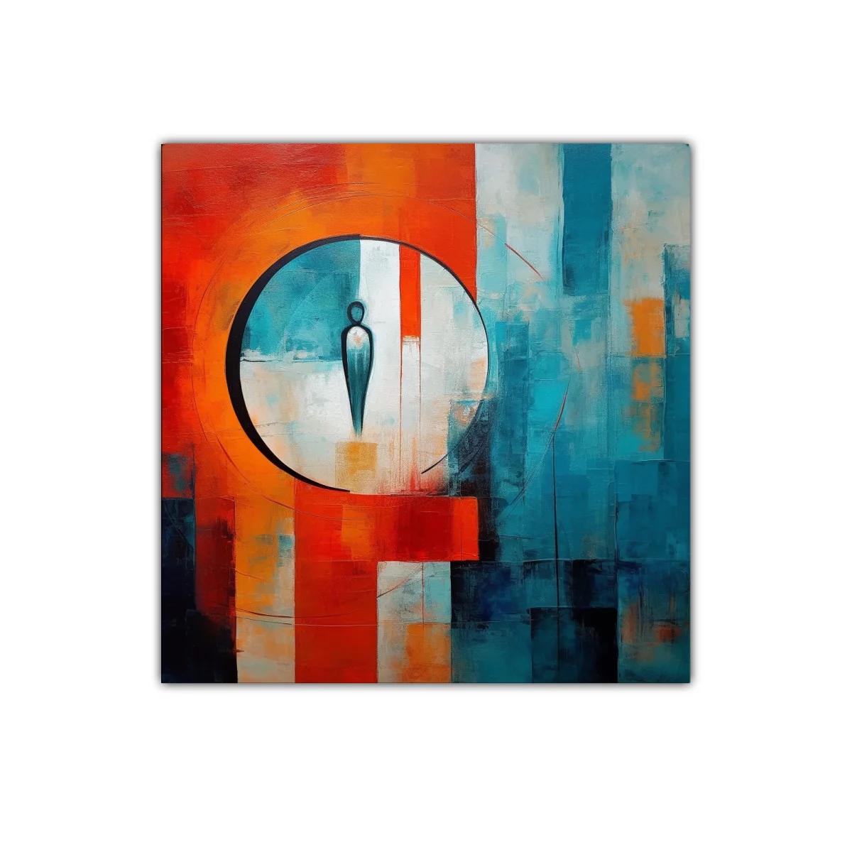 Figura abstracta en contraste vibrante y armonioso — imagen principal