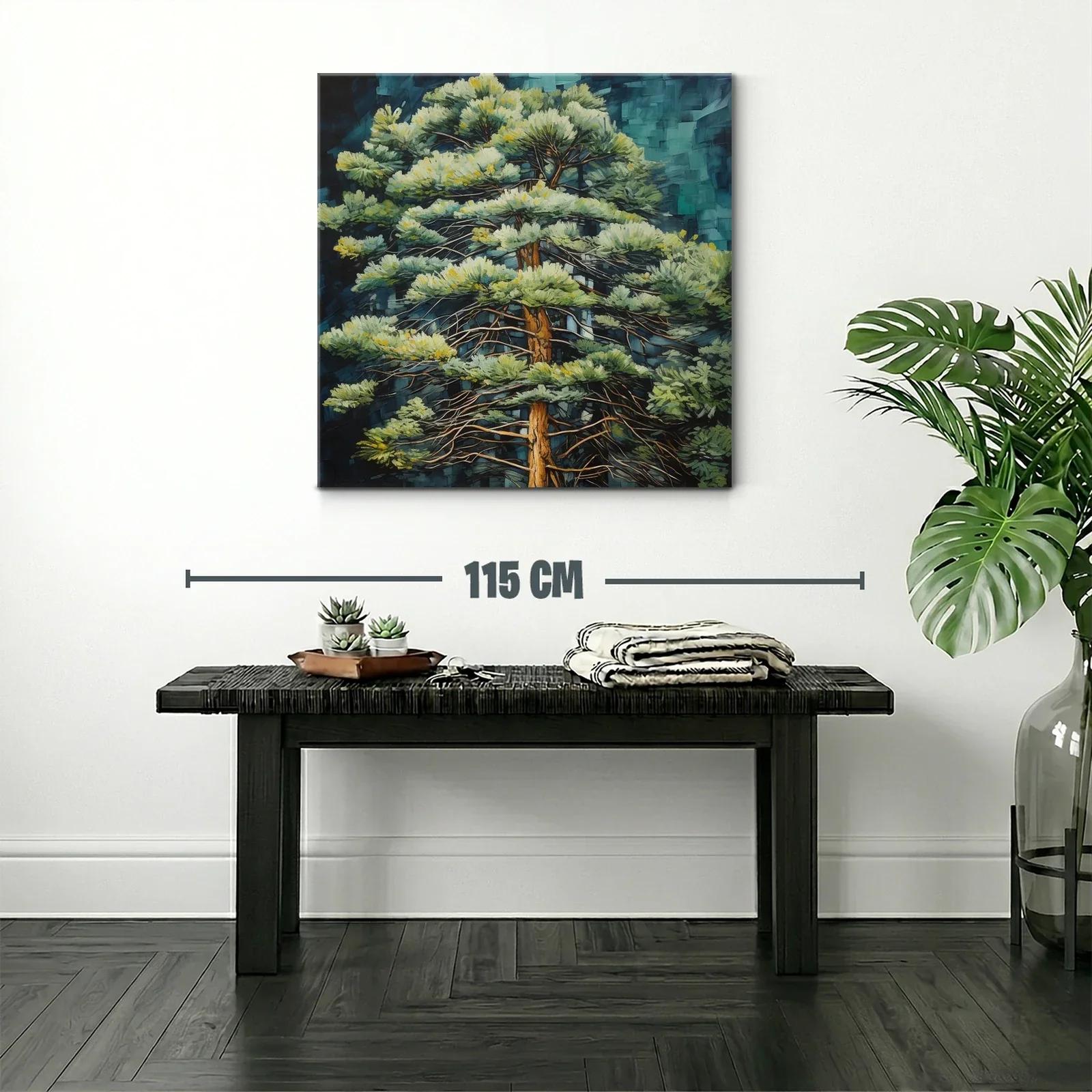 Nombre Sereno de un Árbol en Verde y Azul Profundo — miniatura 2