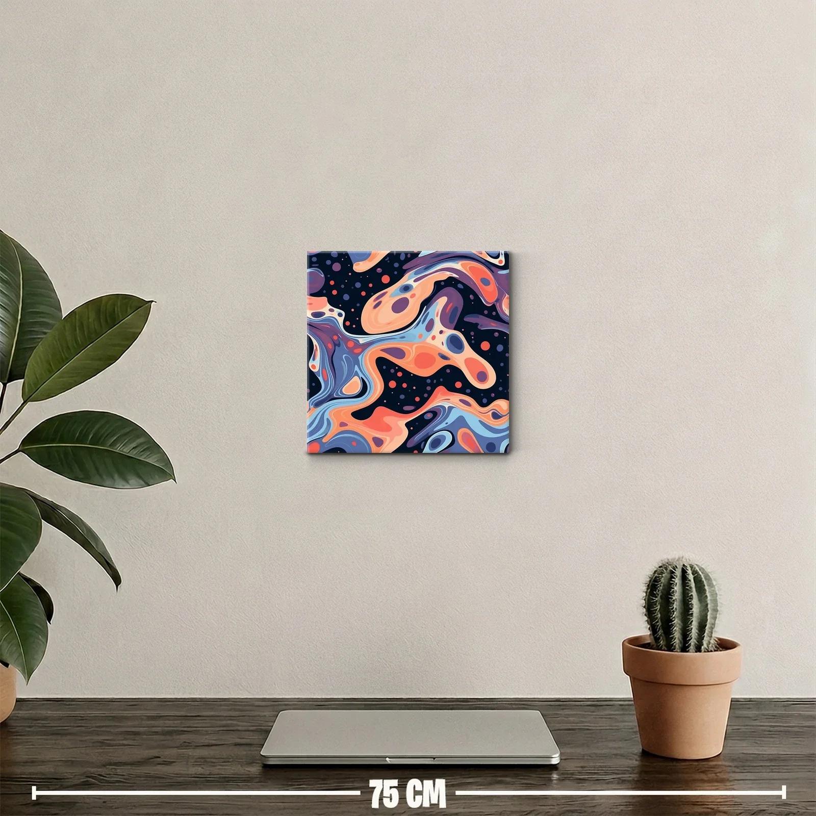 Arte abstracto con formas fluidas y colores vibrantes — miniatura 2