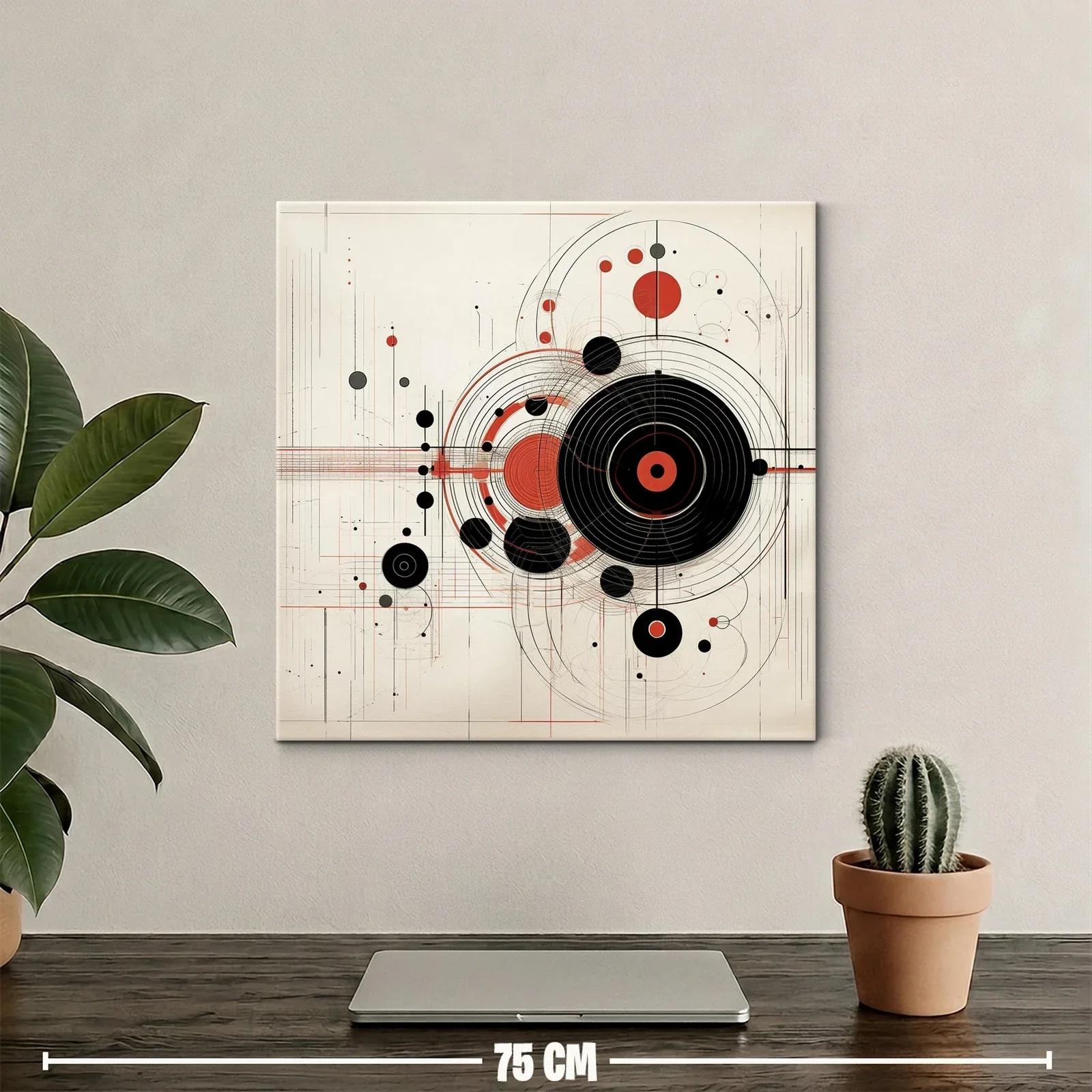 Composición geométrica con círculos y líneas dinámicas — miniatura 2