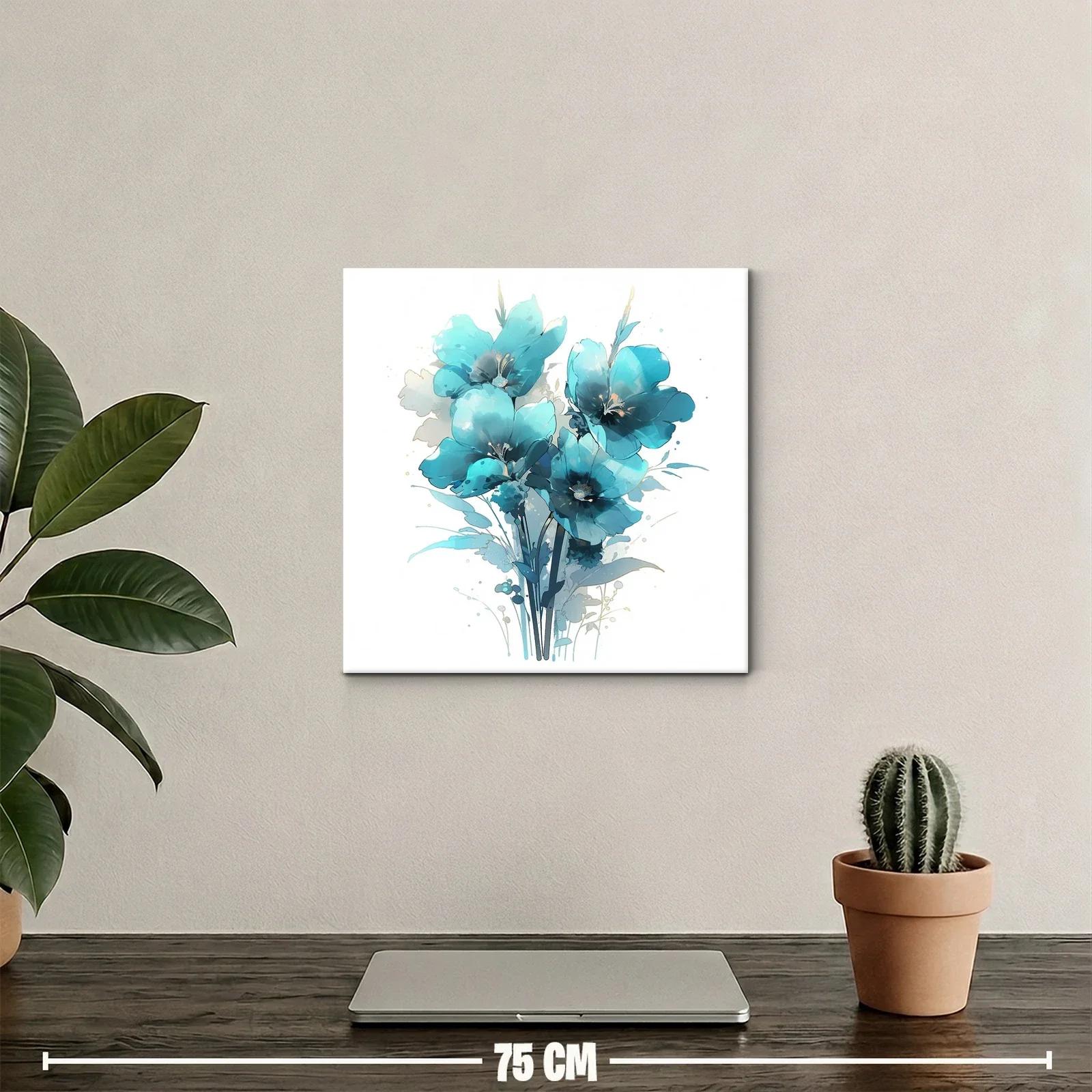 Ramo de flores azules con estilo delicado y moderno — miniatura 2