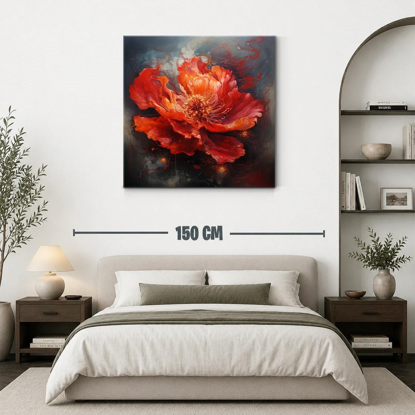 Florecer intenso en rojo vibrante con energía dinámica — miniatura 3