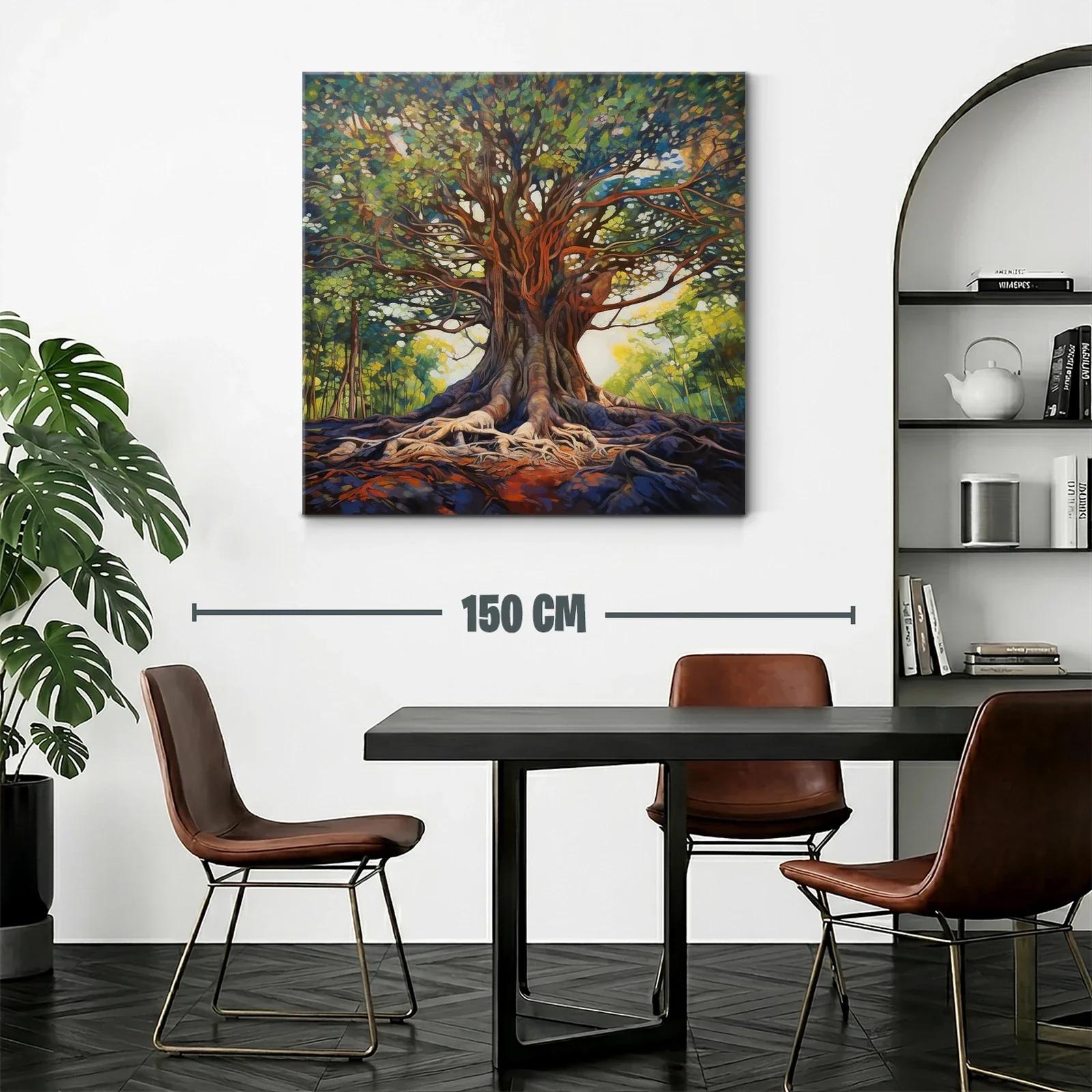 Árbol majestuoso con raíces expuestas y follaje vibrante — miniatura 2
