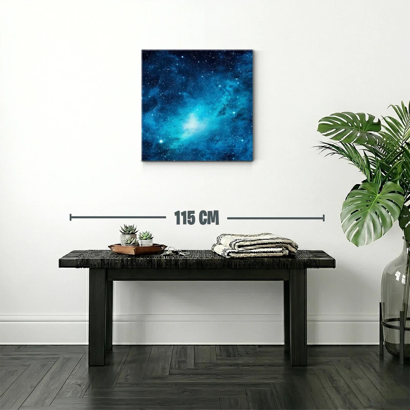 Caótico cielo estrellado en tonos azules brillantes — miniatura 2