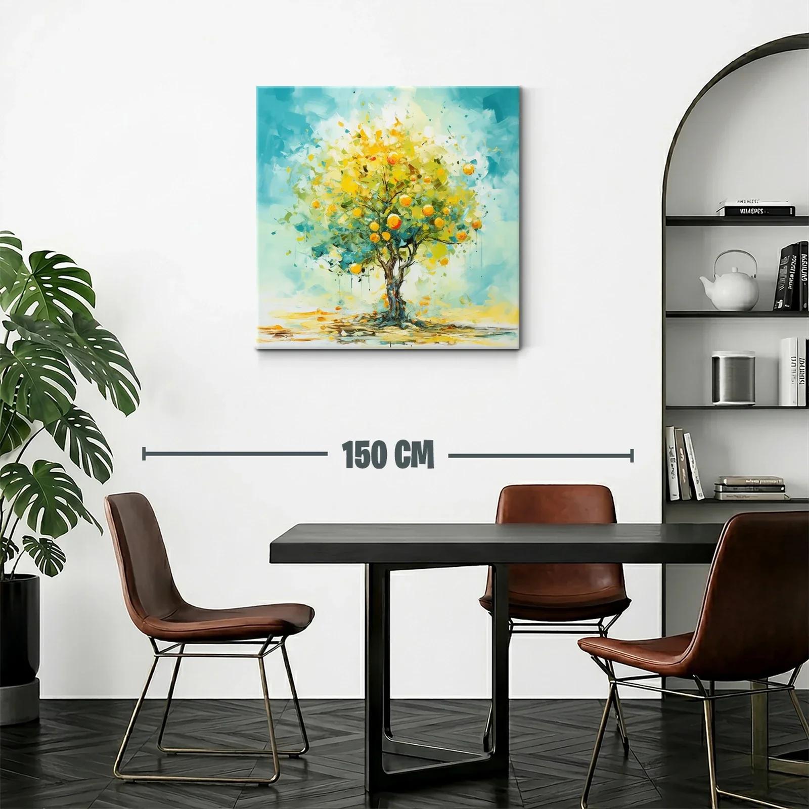 Árbol de cítricos brillante con tonos vibrantes — miniatura 2
