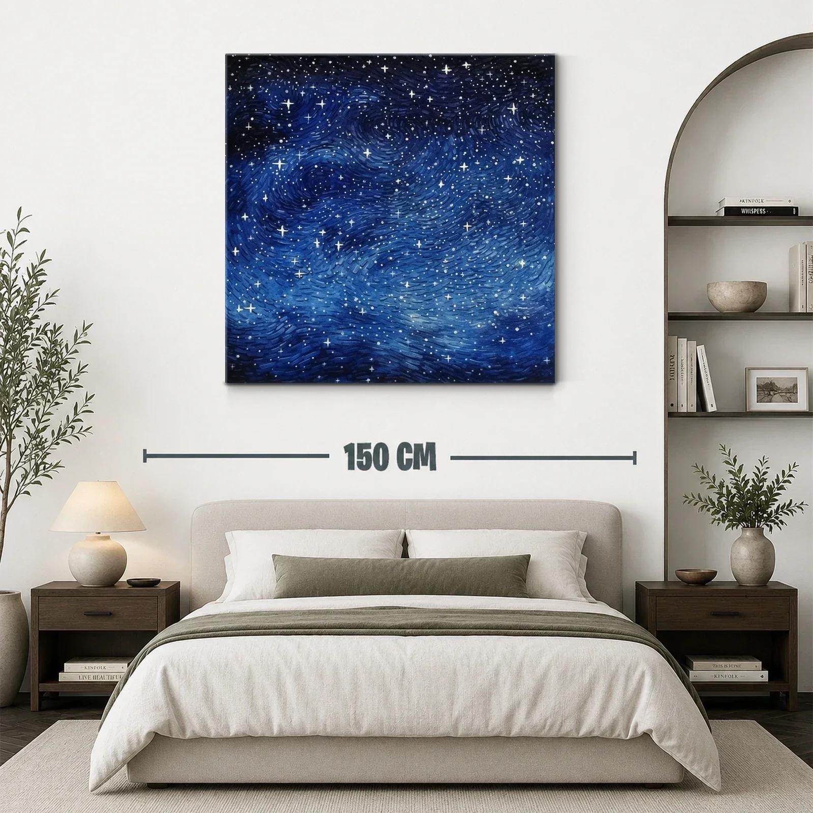 Cielo estrellado con tonos profundos y movimiento dinámico — miniatura 3