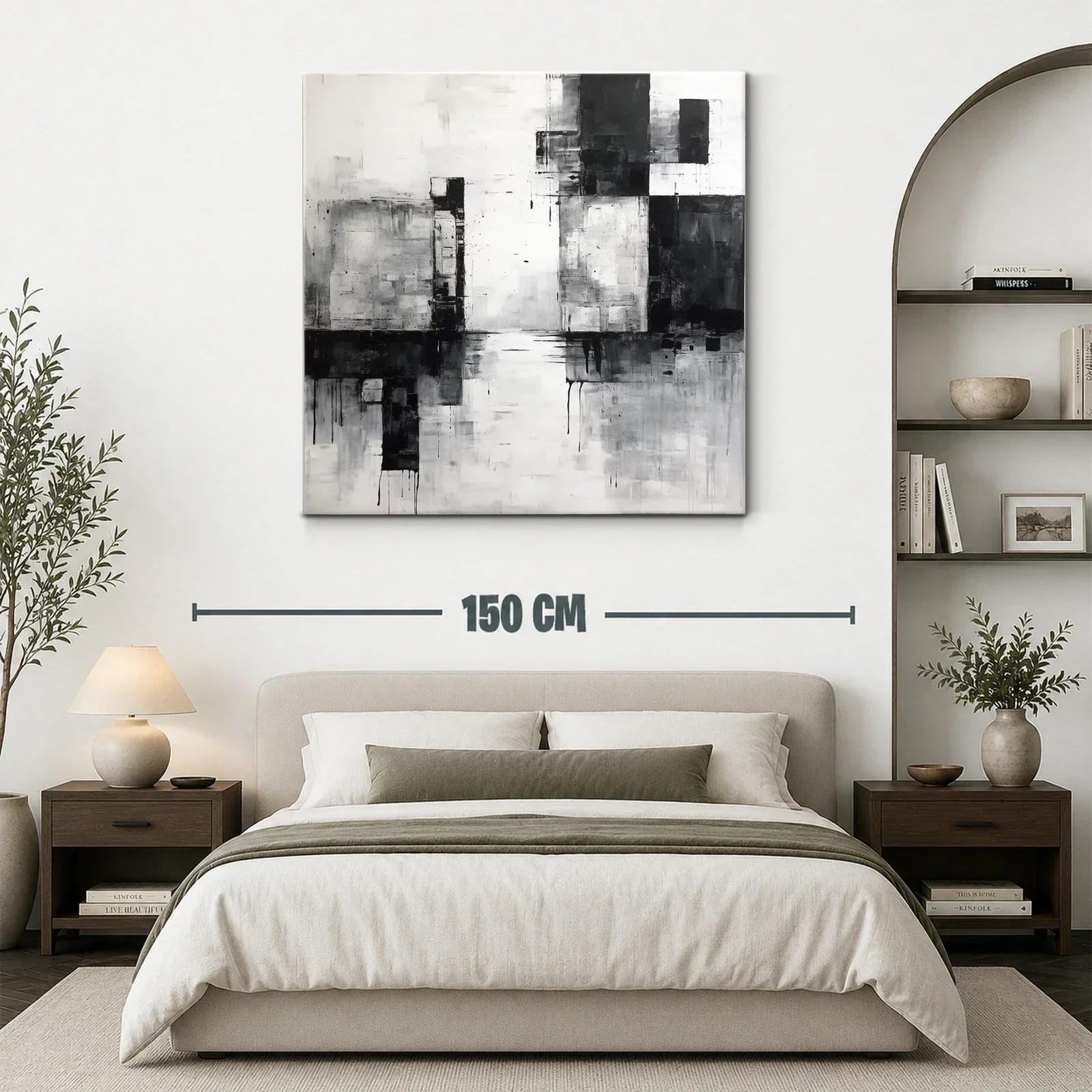 Composición abstracta en escala de gris y negro — miniatura 3