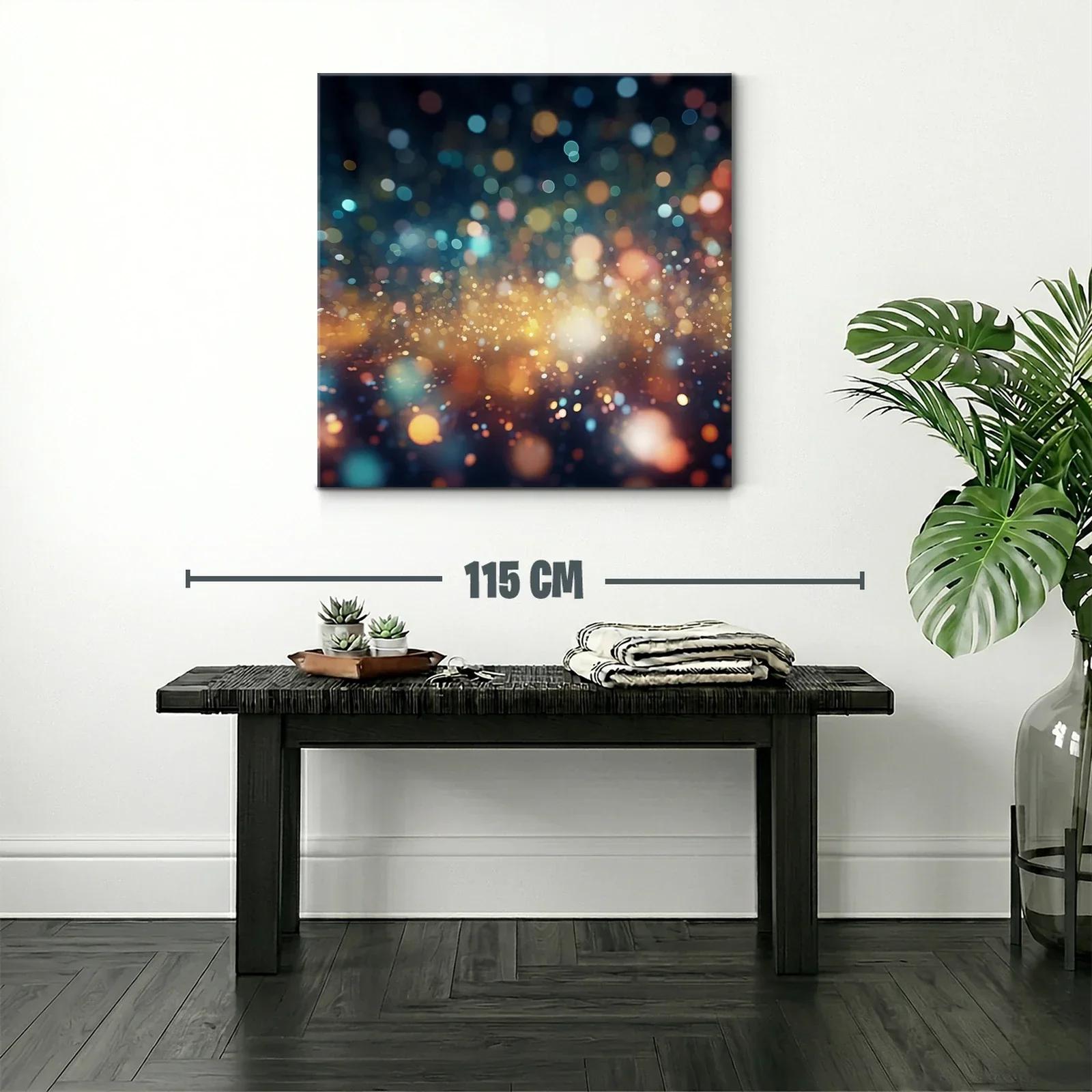 Explosión de luces abstractas con tonos cálidos y fríos — miniatura 2