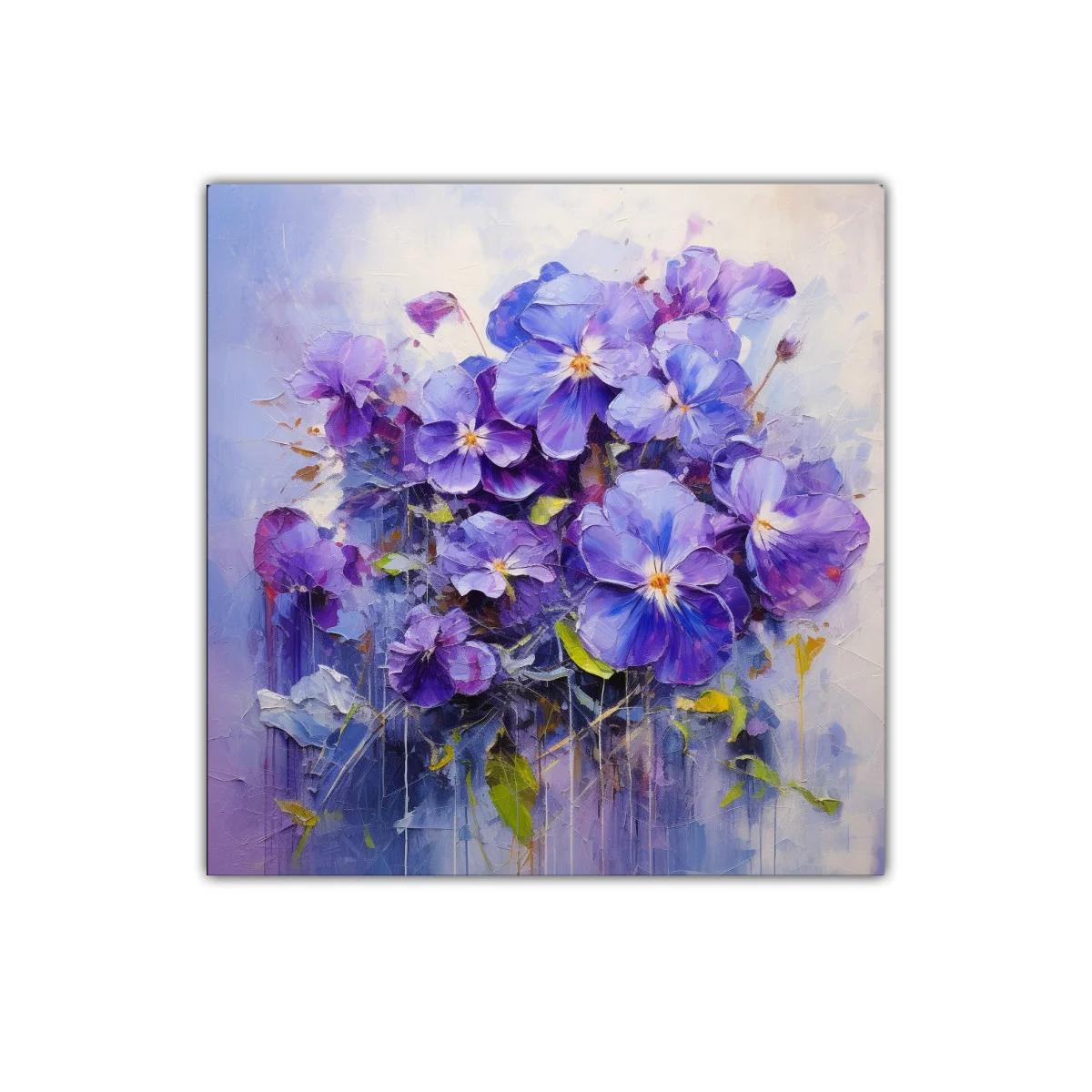 Flores moradas vibrantes para un ambiente elegante y fresco