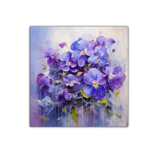 Flores moradas vibrantes para un ambiente elegante y fresco