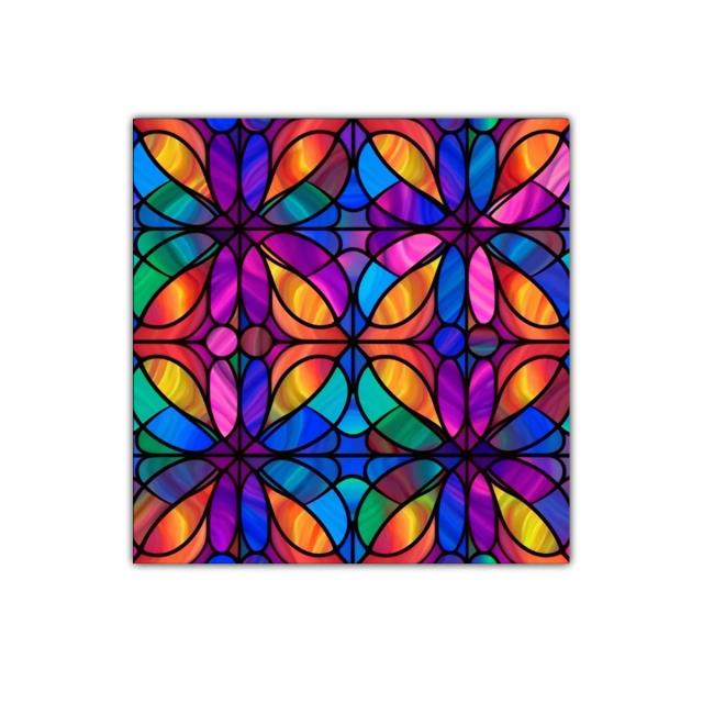 Cuadro abstracto con diseño vibrante y colorido