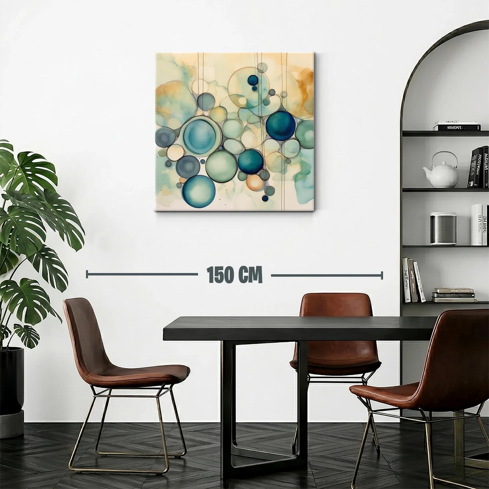 Composición de Círculos en Tonos Azul y Beige Suaves — miniatura 2