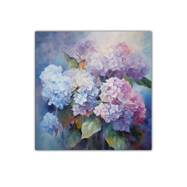 Impresionante ramo de hortensias en tonos pastel delicados