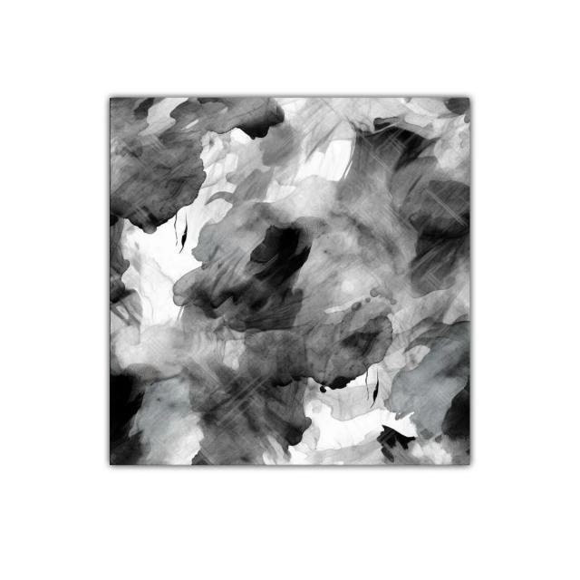 Arte abstracto en tonos grises y negros con efectos difuminados