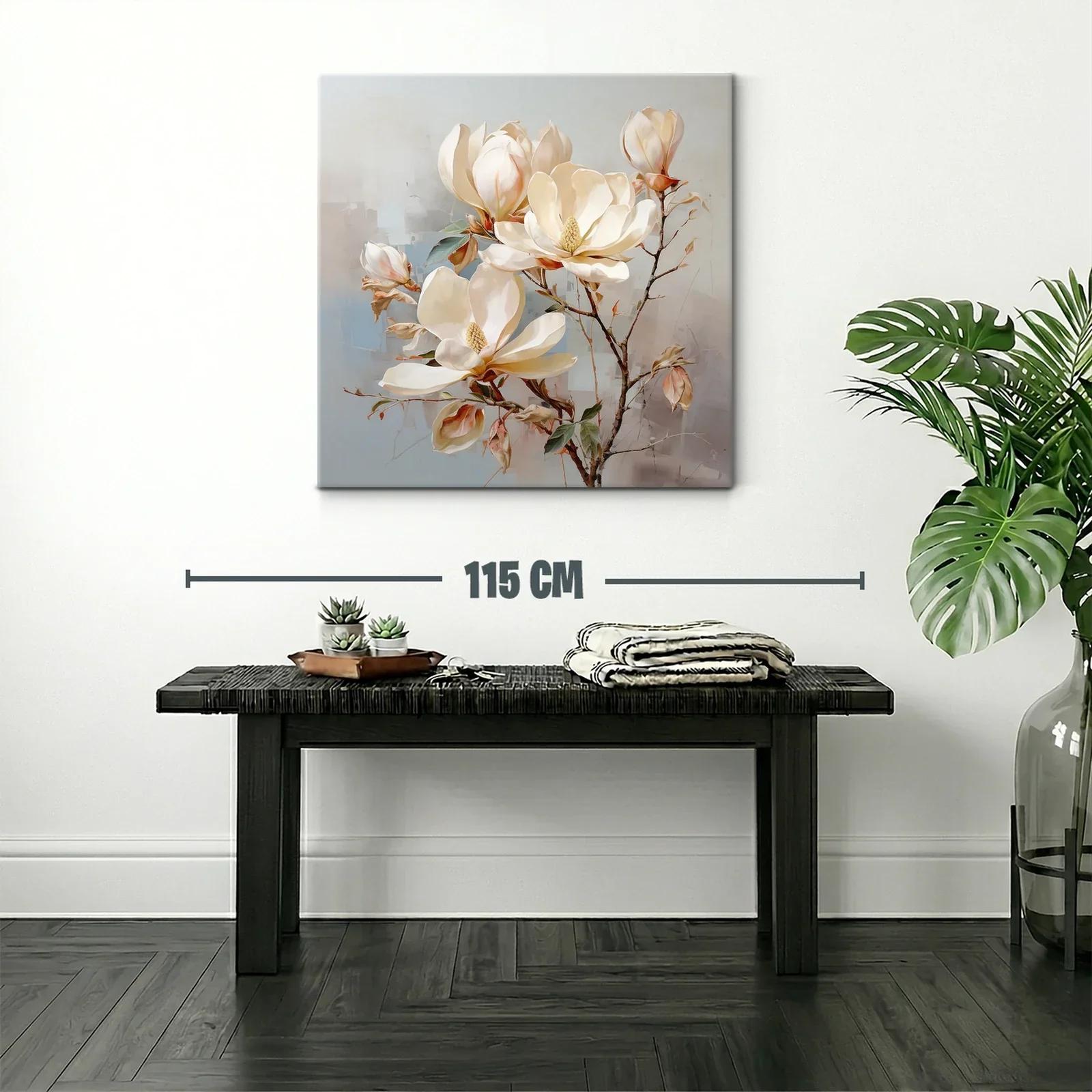 Elegancia natural con flores blancas y tonos neutros — miniatura 2