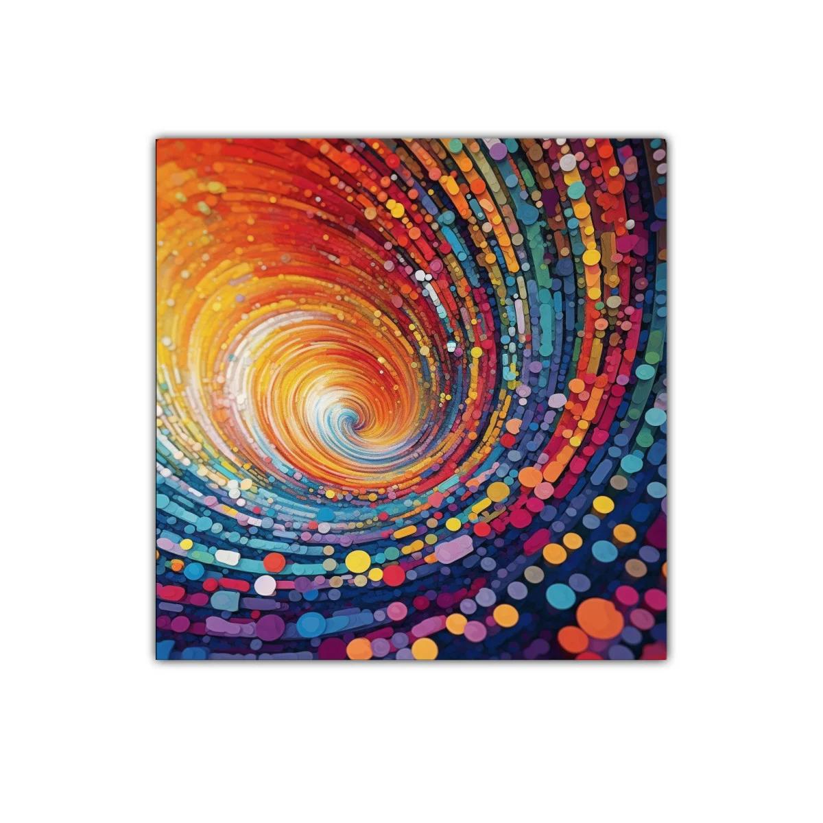 Cuadro espiral de colores vivos para espacios modernos — imagen principal
