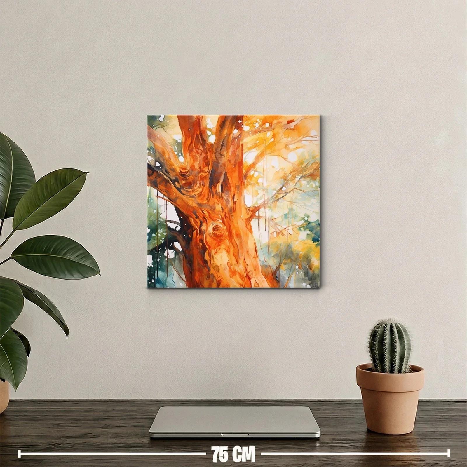 Árbol iluminado con tonos cálidos y detalle natural — miniatura 2