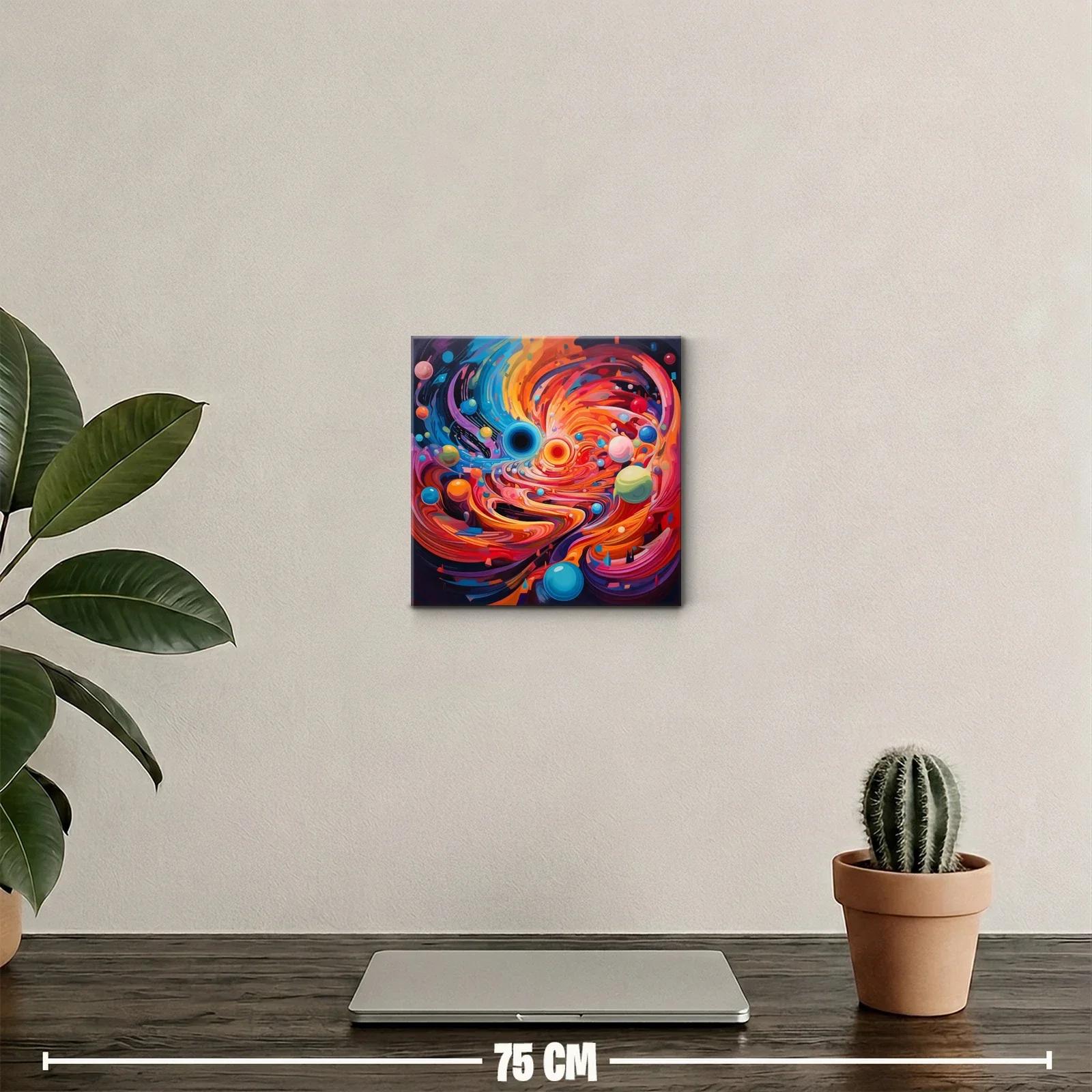 Explosión cósmica de colores vibrantes y movimiento dinámico — miniatura 2