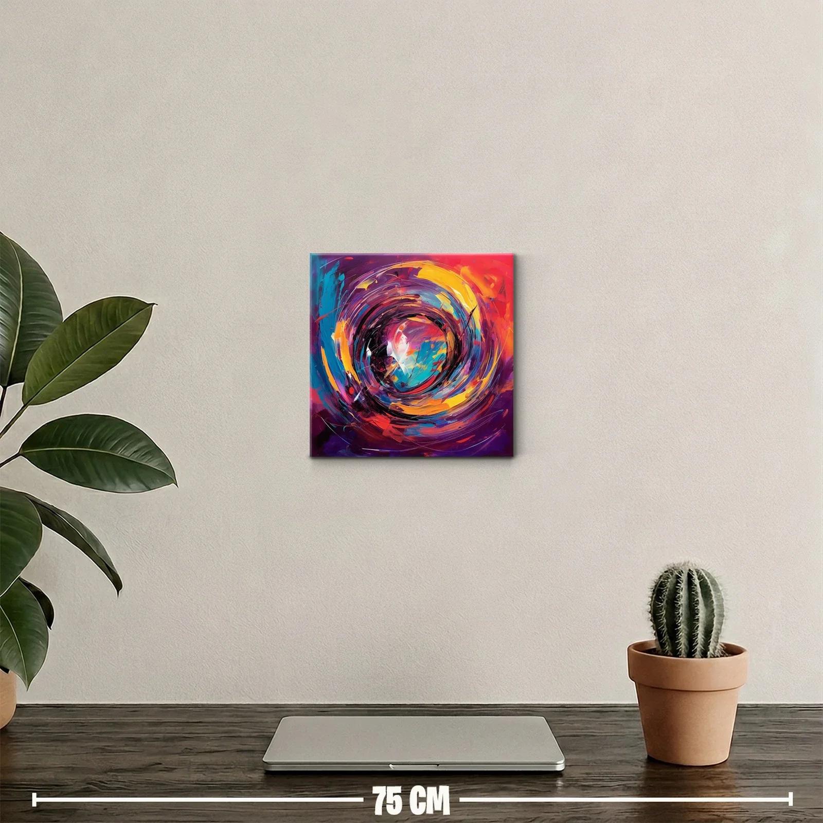 Impacto de colores vibrantes en movimiento circular dinámico — miniatura 2