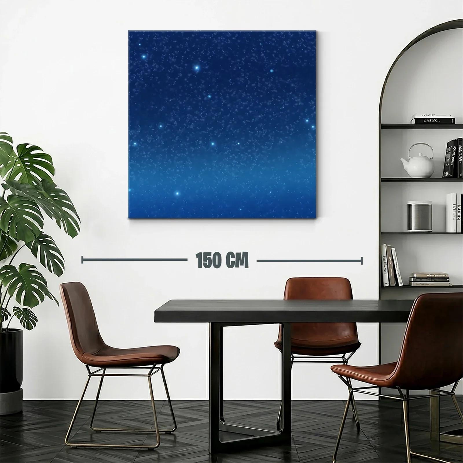 Cielo Estrellado con Destellos Brillantes en Azul Profundo — miniatura 2