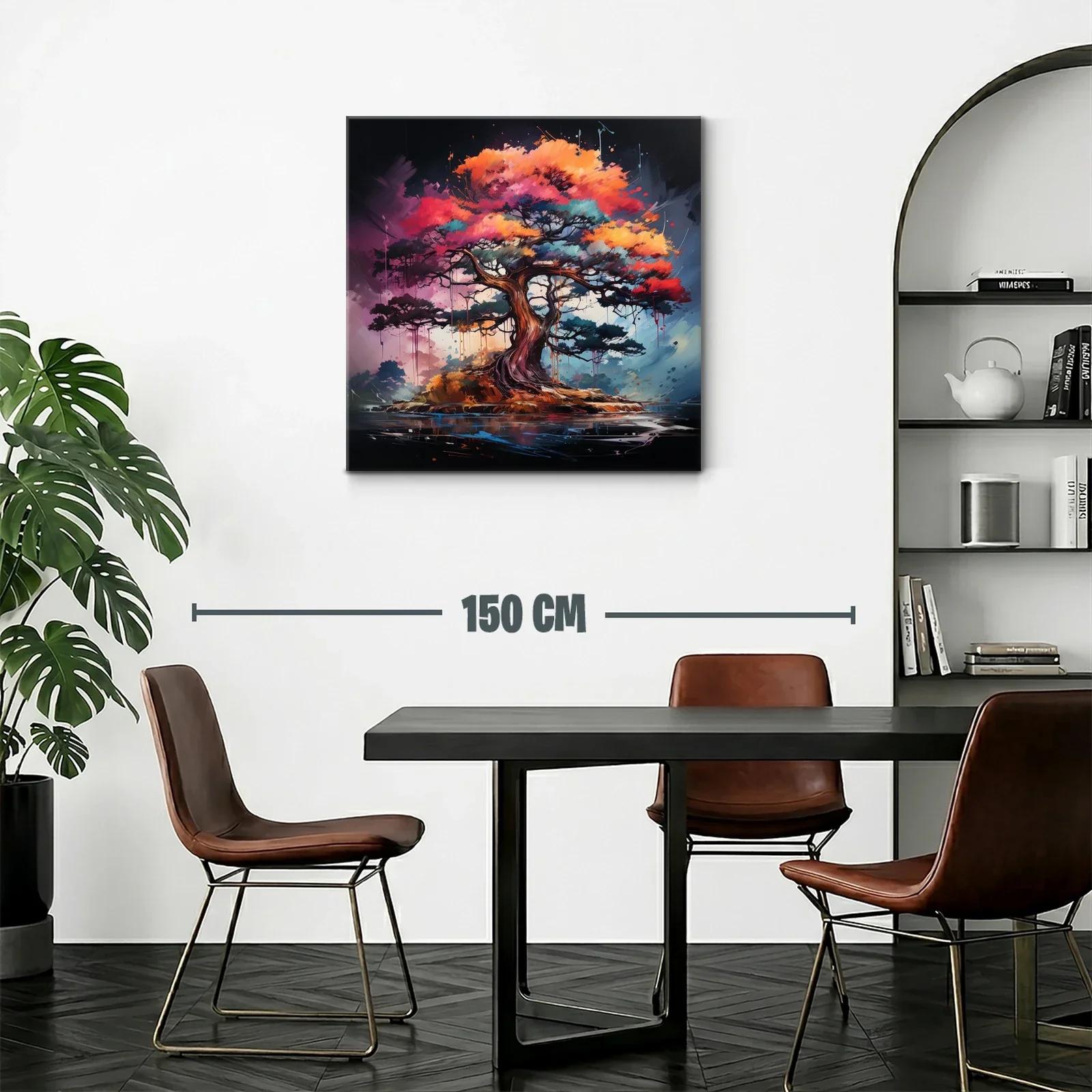 Árbol lleno de vida con tonos vibrantes y detalle dinámico — miniatura 2