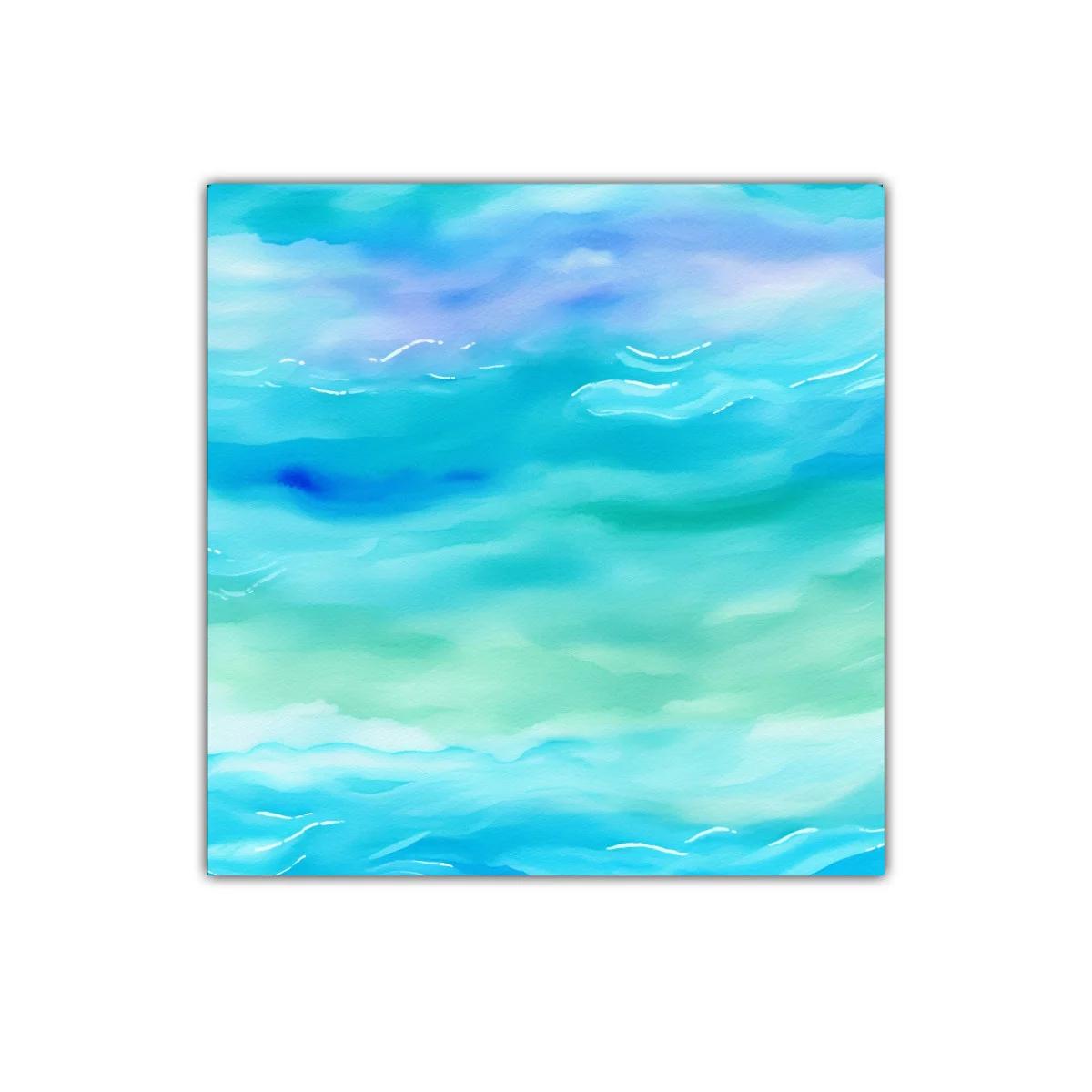 Cuadro artístico con tonos acuáticos y suaves reflejos — imagen principal