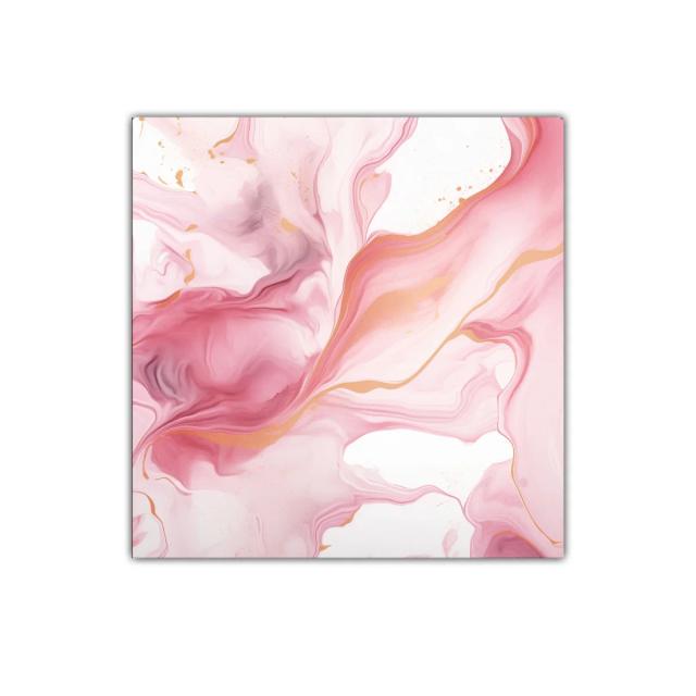 Cuadro decorativo con delicados tonos rosas y dorados