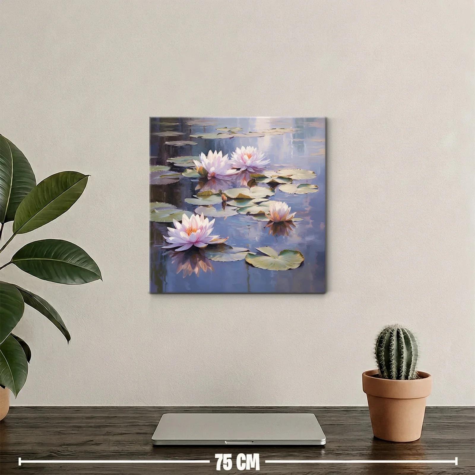 Serenidad y belleza en nenúfares sobre agua tranquila — miniatura 2