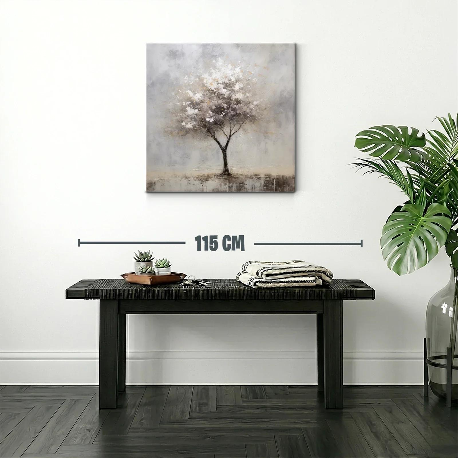 Árbol sereno en tonos suaves y neutros — miniatura 2