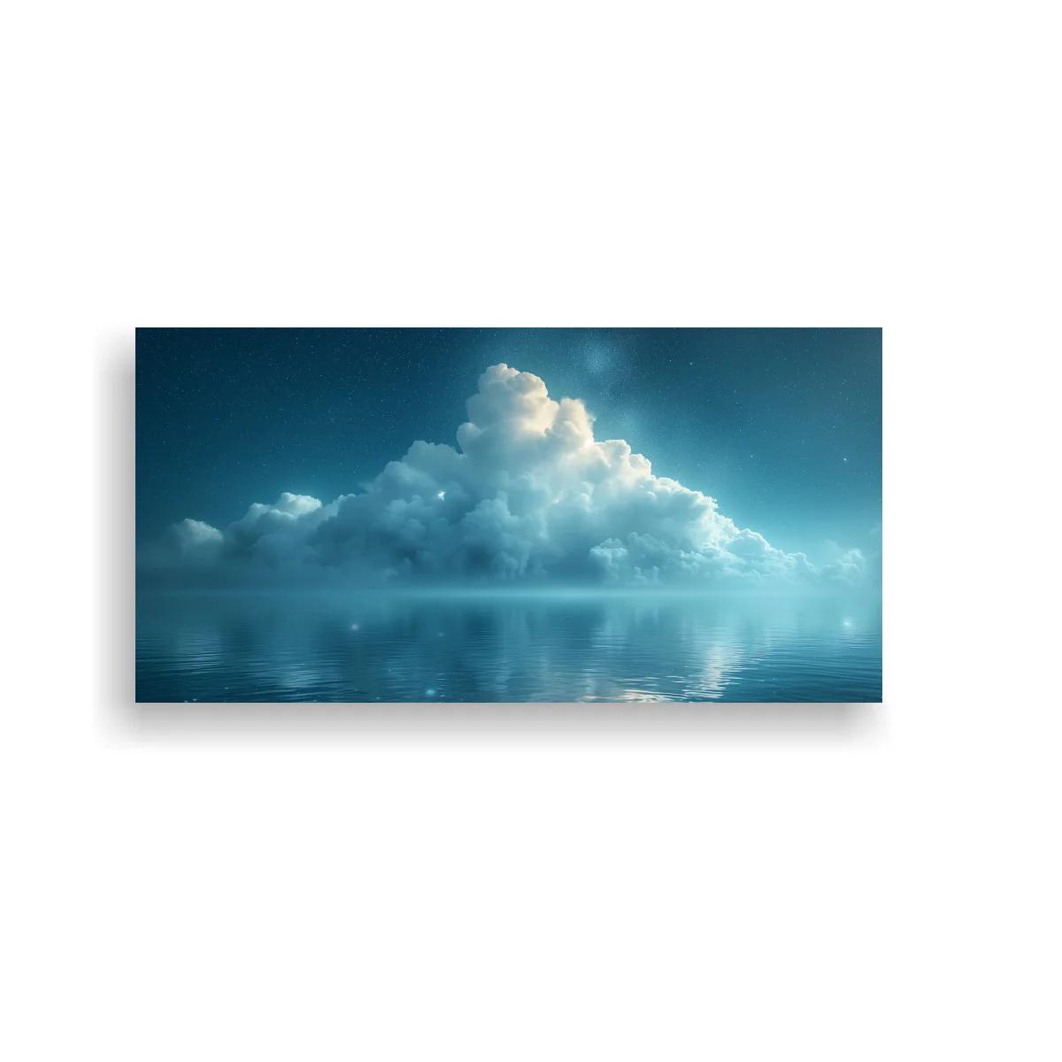 Cuadro nube blanca sobre agua calma — imagen principal