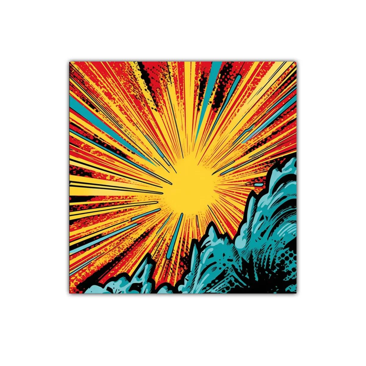 Estallido vibrante con explosión de color y energía intensa — imagen principal