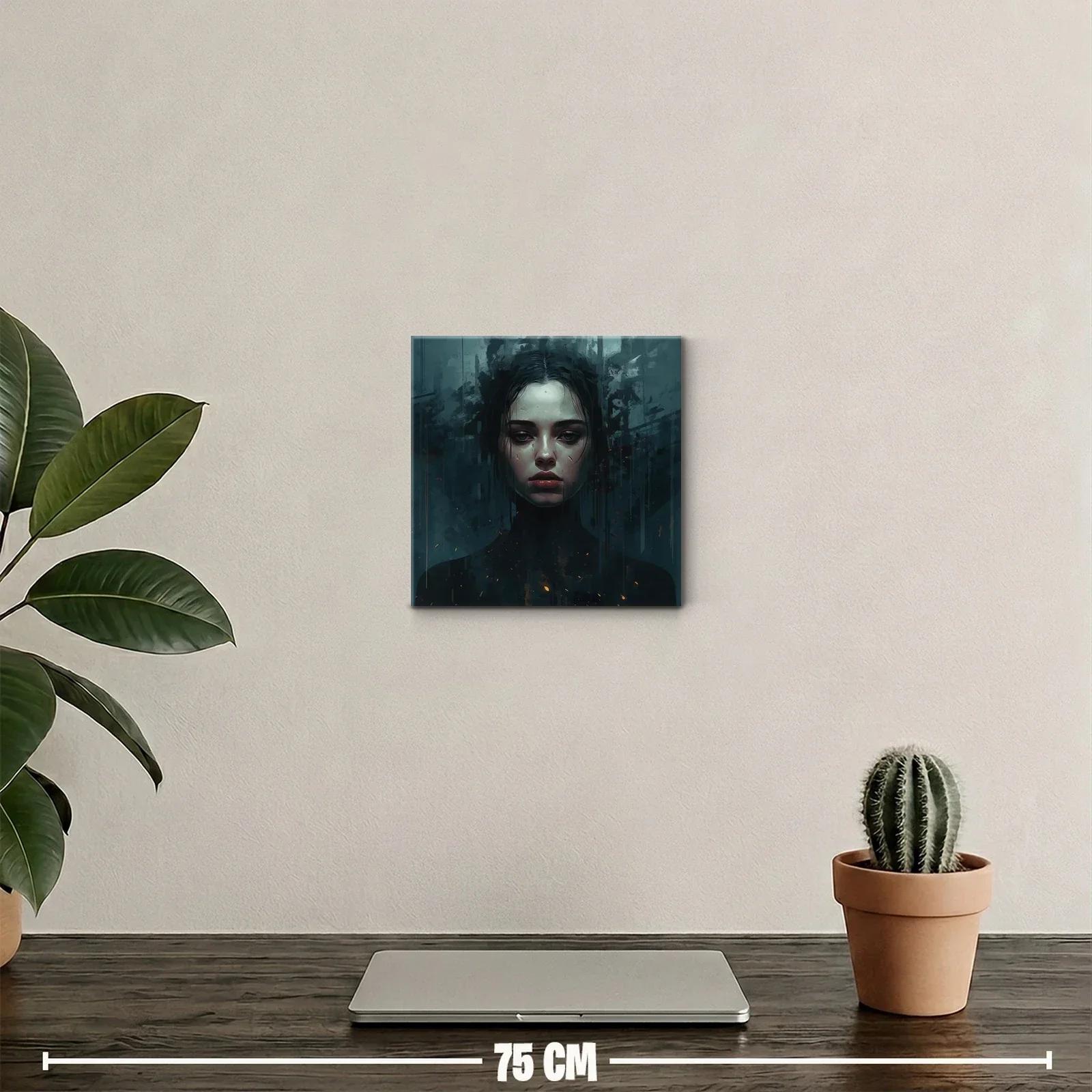 Retrato oscuro y enigmático con expresión intensa — miniatura 2