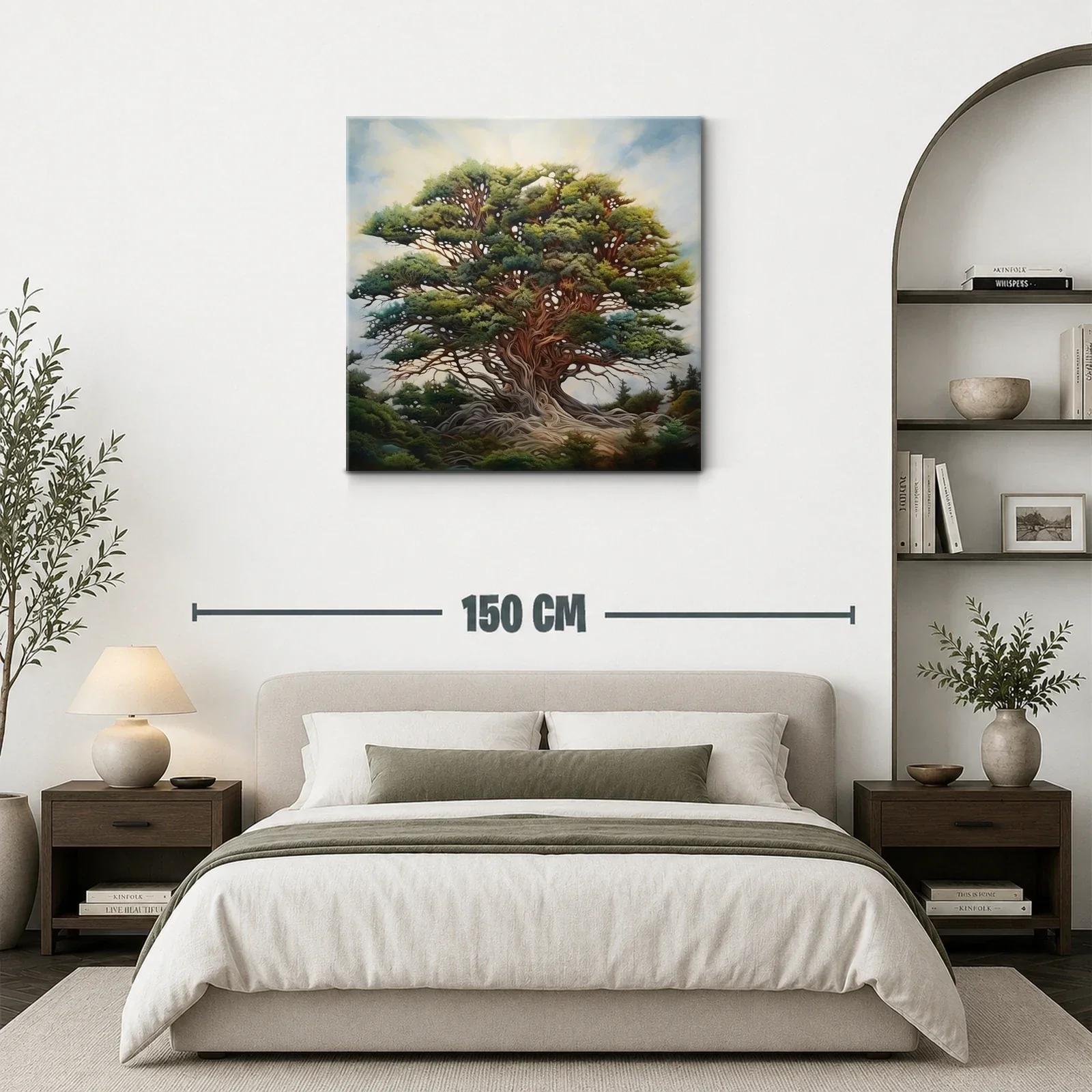 Majestuoso árbol con follaje exuberante y raíces entrelazadas — miniatura 3
