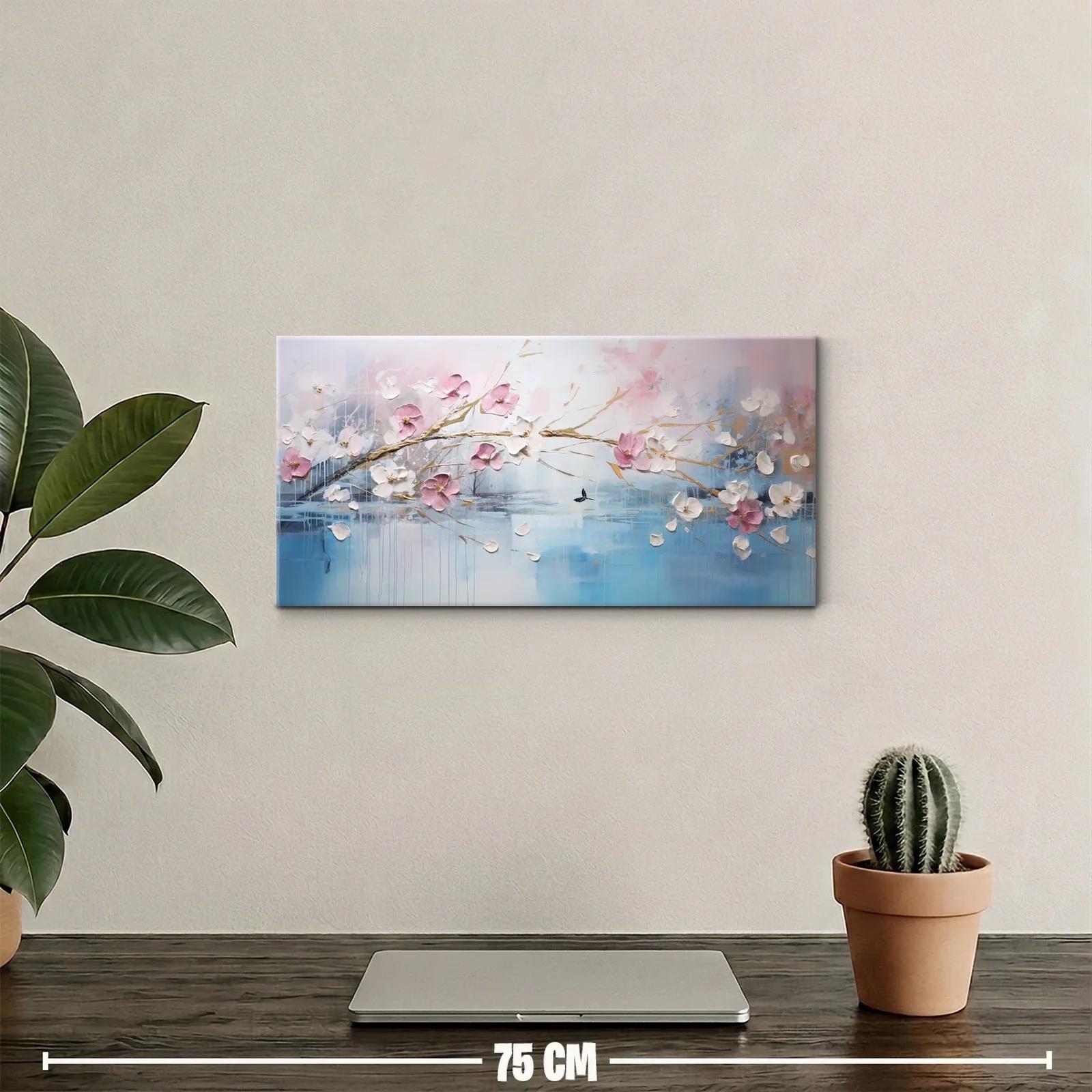 Cuadro ramas de flor de cerezo sobre agua — miniatura 2