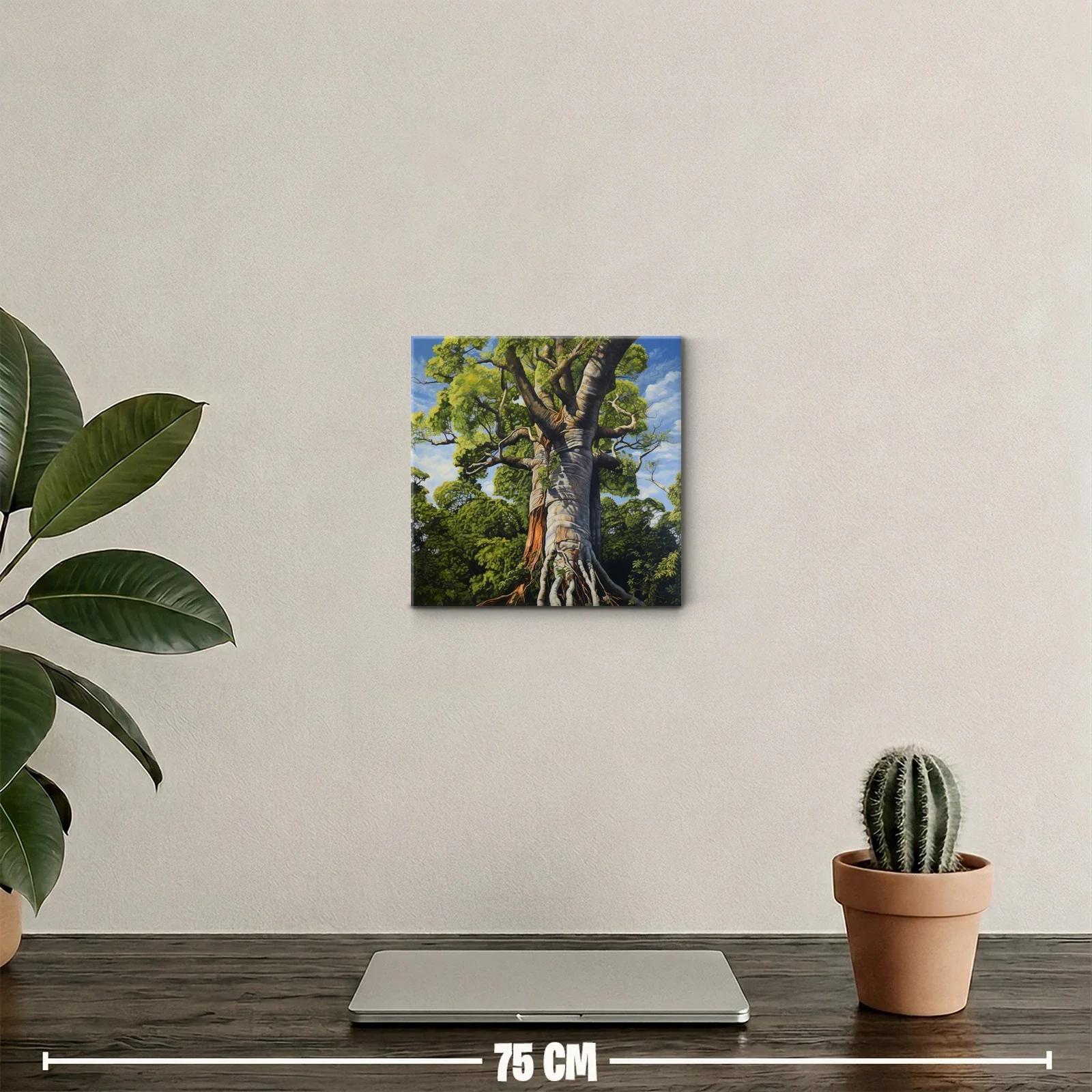 Impresionante árbol gigante en vibrantes tonos verdes y azules — miniatura 2