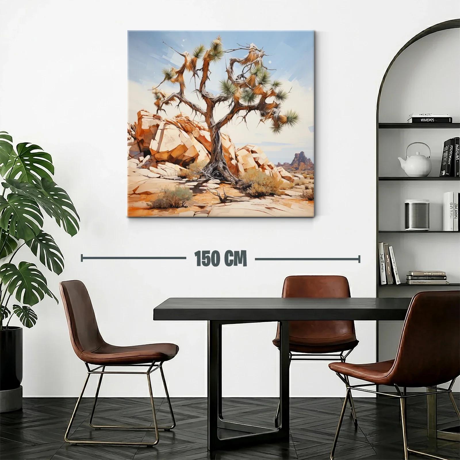 Árbol solitario en paisaje desértico iluminado al sol — miniatura 2