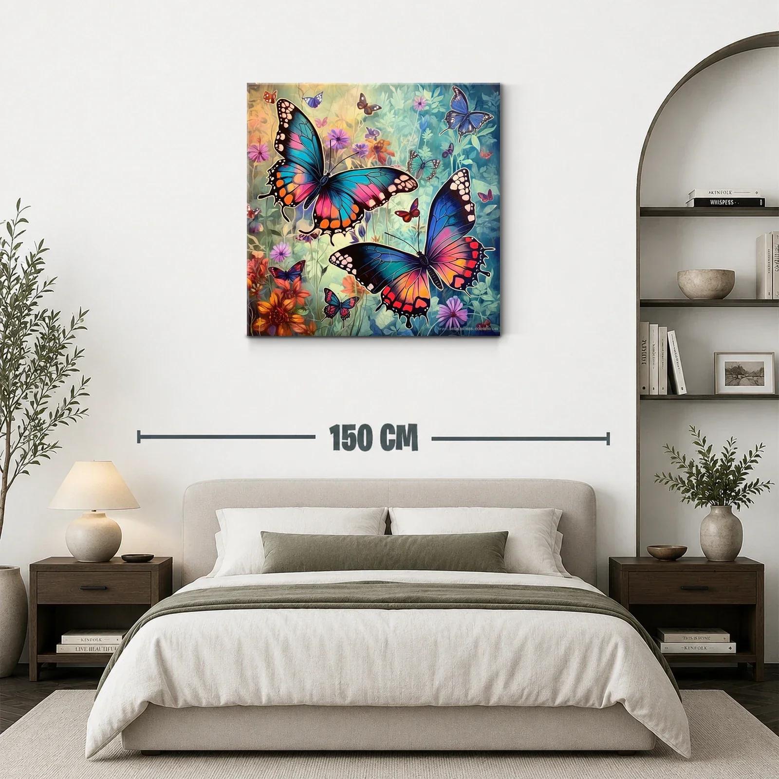 Mariposas vibrantes en un jardín de ensueño — miniatura 3