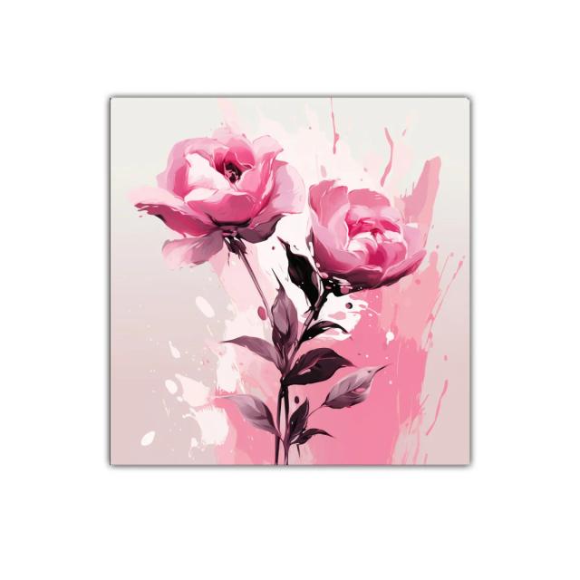 Elegancia floral con rosas en tonos rosas vibrantes