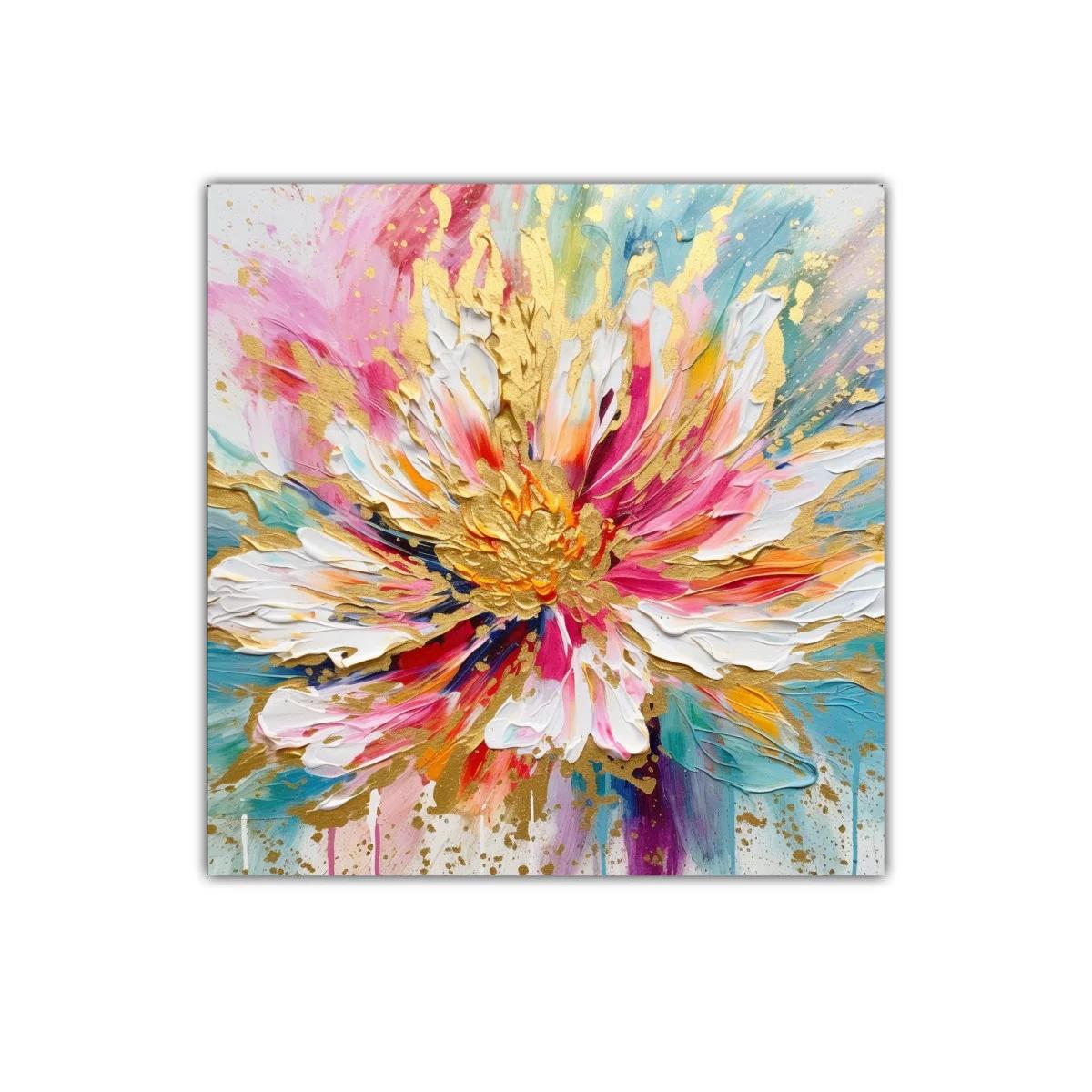 Explosión de colores con detalles dorados vibrantes — imagen principal